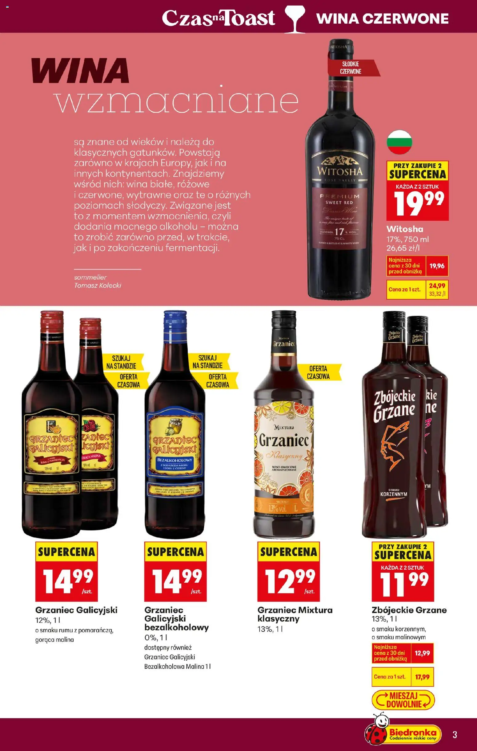 Biedronka gazetka - Czas na toast od 02.01.2026 | Strona: 3 | Produkty: Malina, Cytryny, Grzaniec galicyjski, Zbójeckie grzane