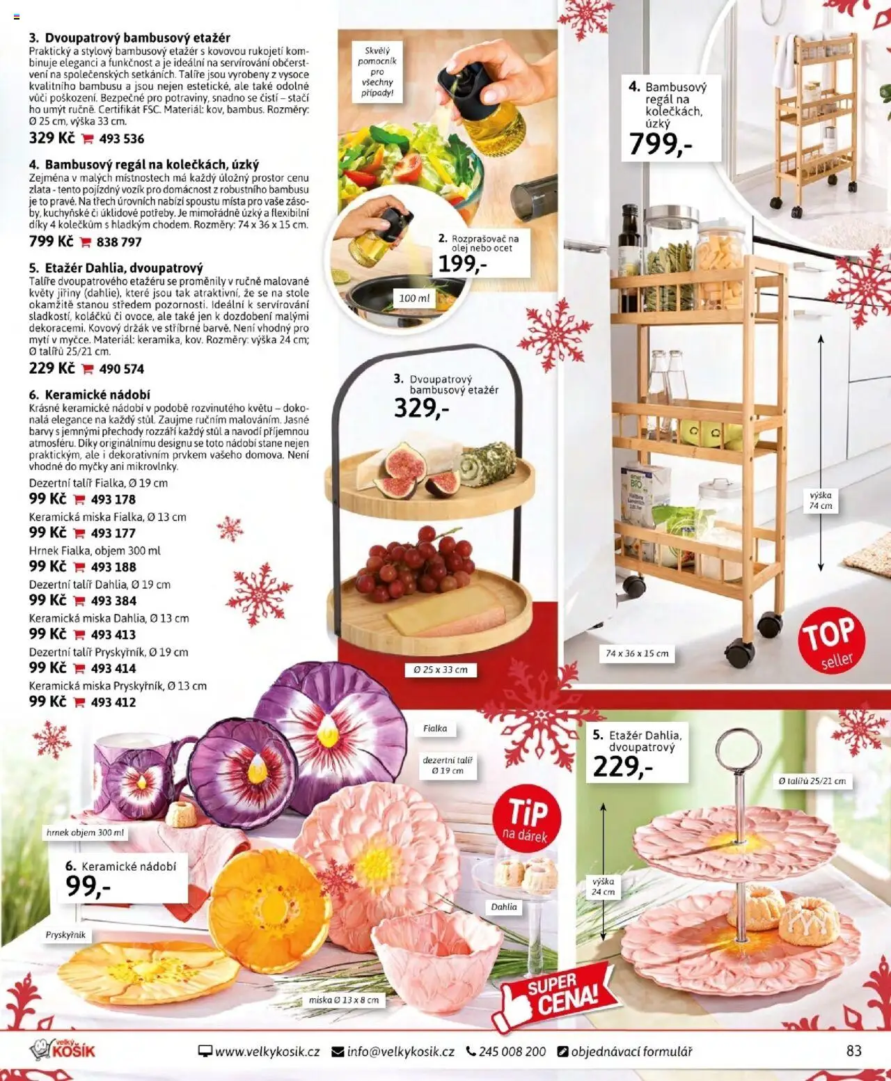 Velký Košík katalog říjen od 01.10.2025 | Strana: 83 | Produkty: Olej, Regál, Stůl, Rozprašovač