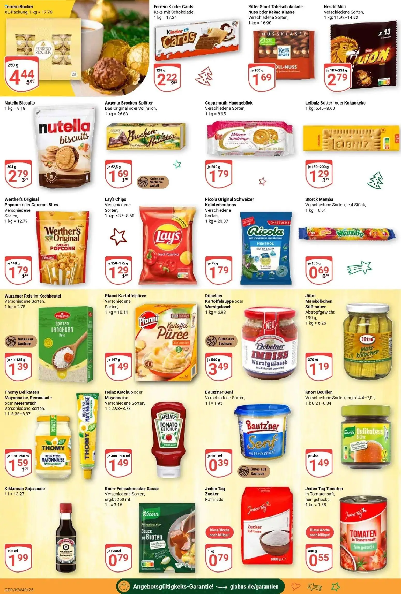 Globus prospekt Gera	 – gültig ab 01.12.2025 | Seite: 17 | Produkte: Heinz ketchup, Knorr, Nutella, Chips