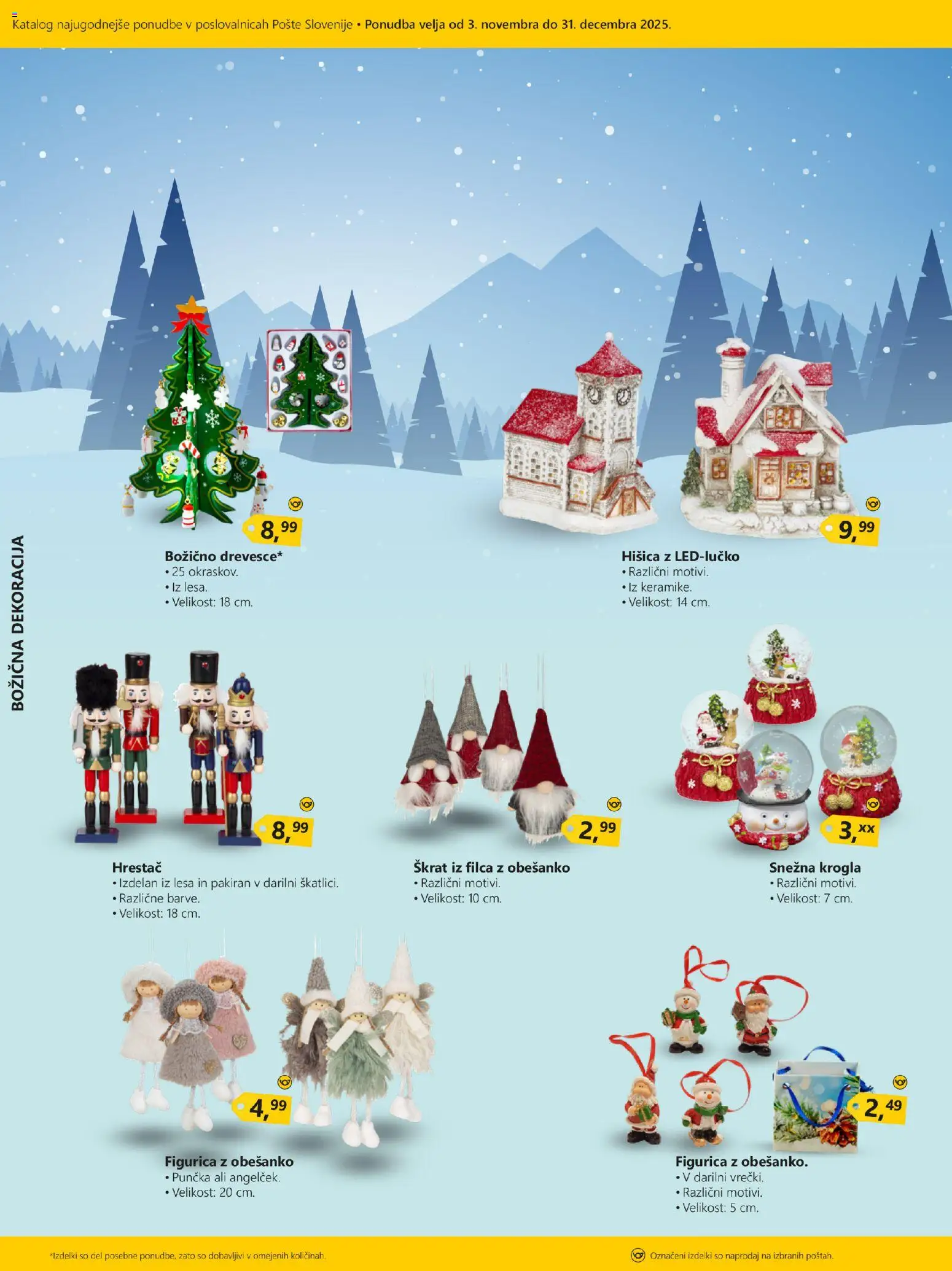 Novi Pošta Slovenije katalog ponudbe – veljaven od 03.11.2025 | Stran: 2