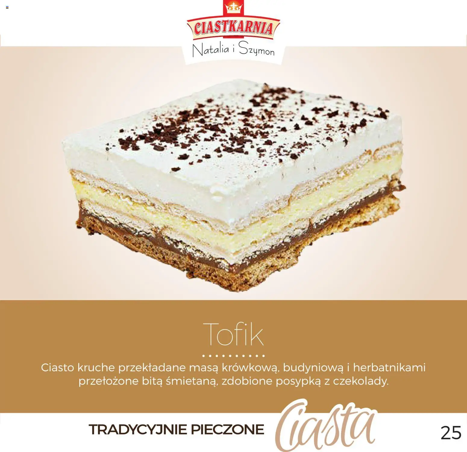 Topaz Gazetka - Ciasta  od 01.12.2025 | Strona: 25 | Produkty: Galaretka, Ciasto, Owoce