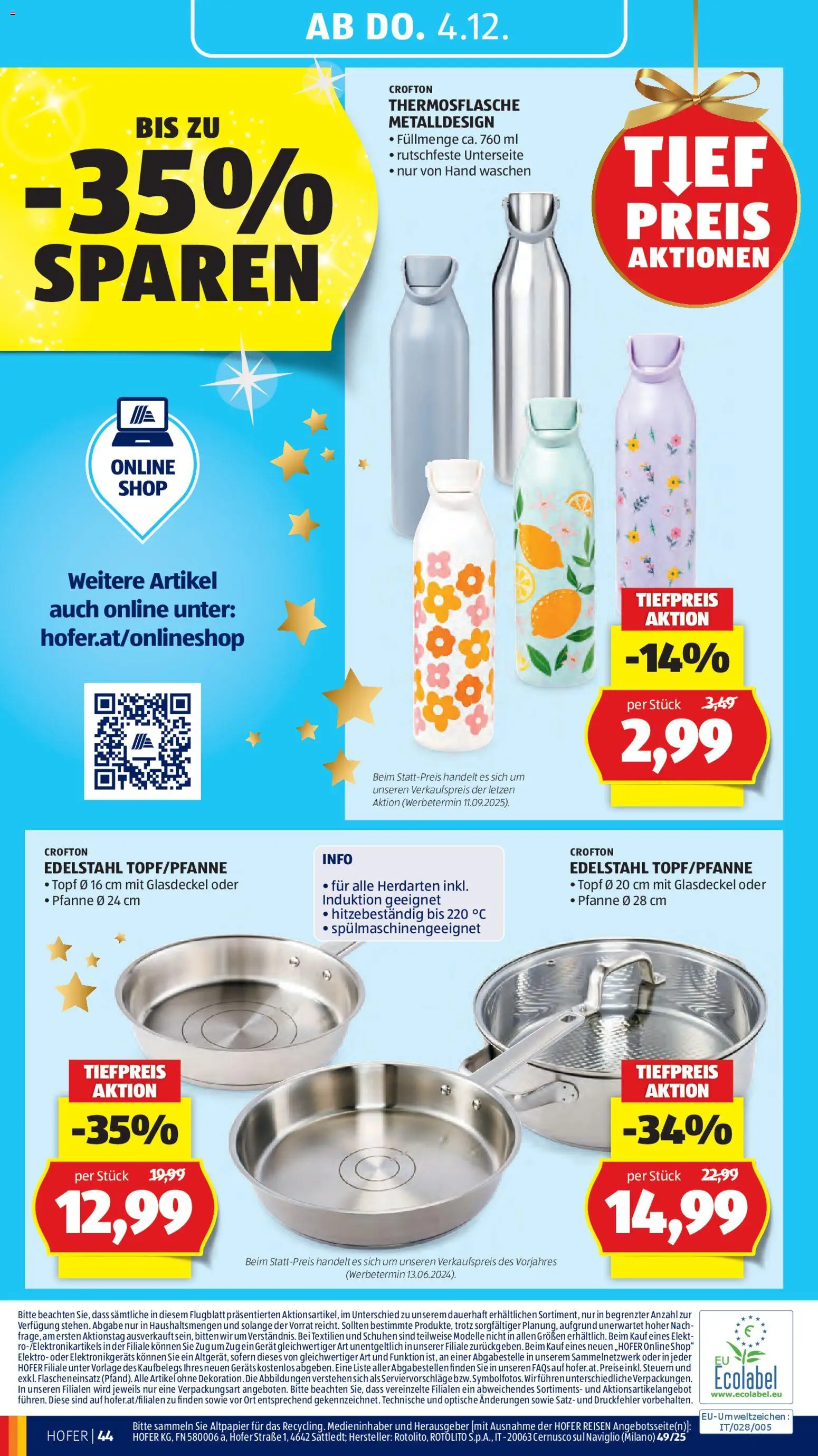 Hofer AT akciós ujság - amely érvényes a következő dátumtól: 28.11.2025 | Oldal: 60