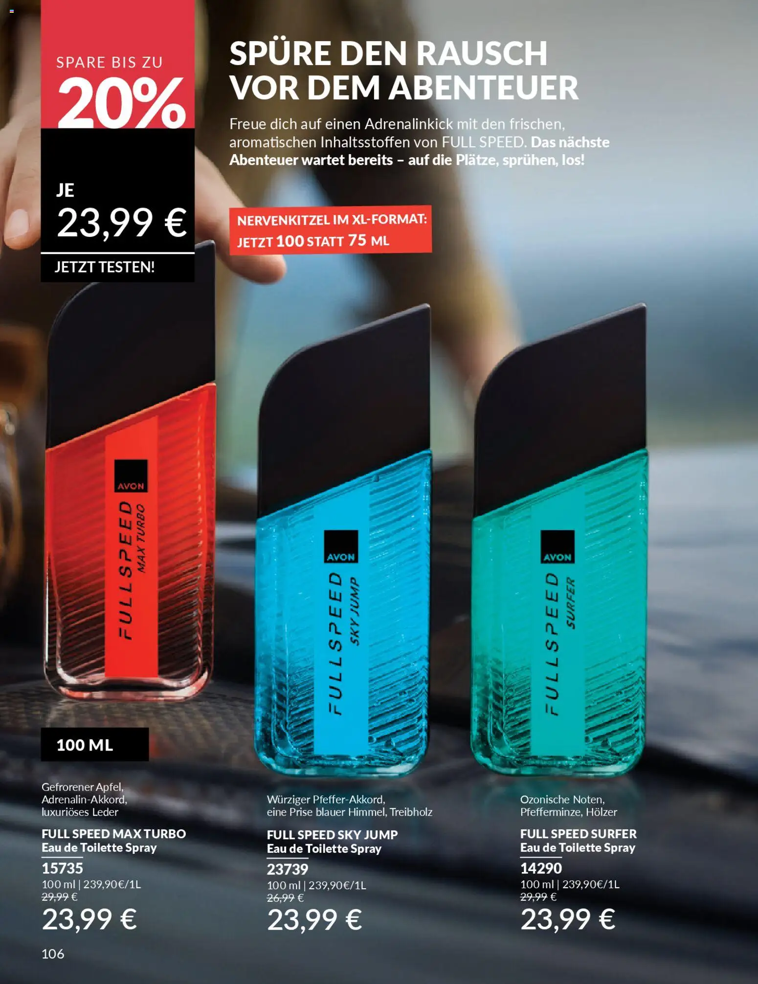 AVON Katalog Januar 2026 – gültig ab 01.01.2026 | Seite: 108 | Produkte: Toilette, Eau de Toilette