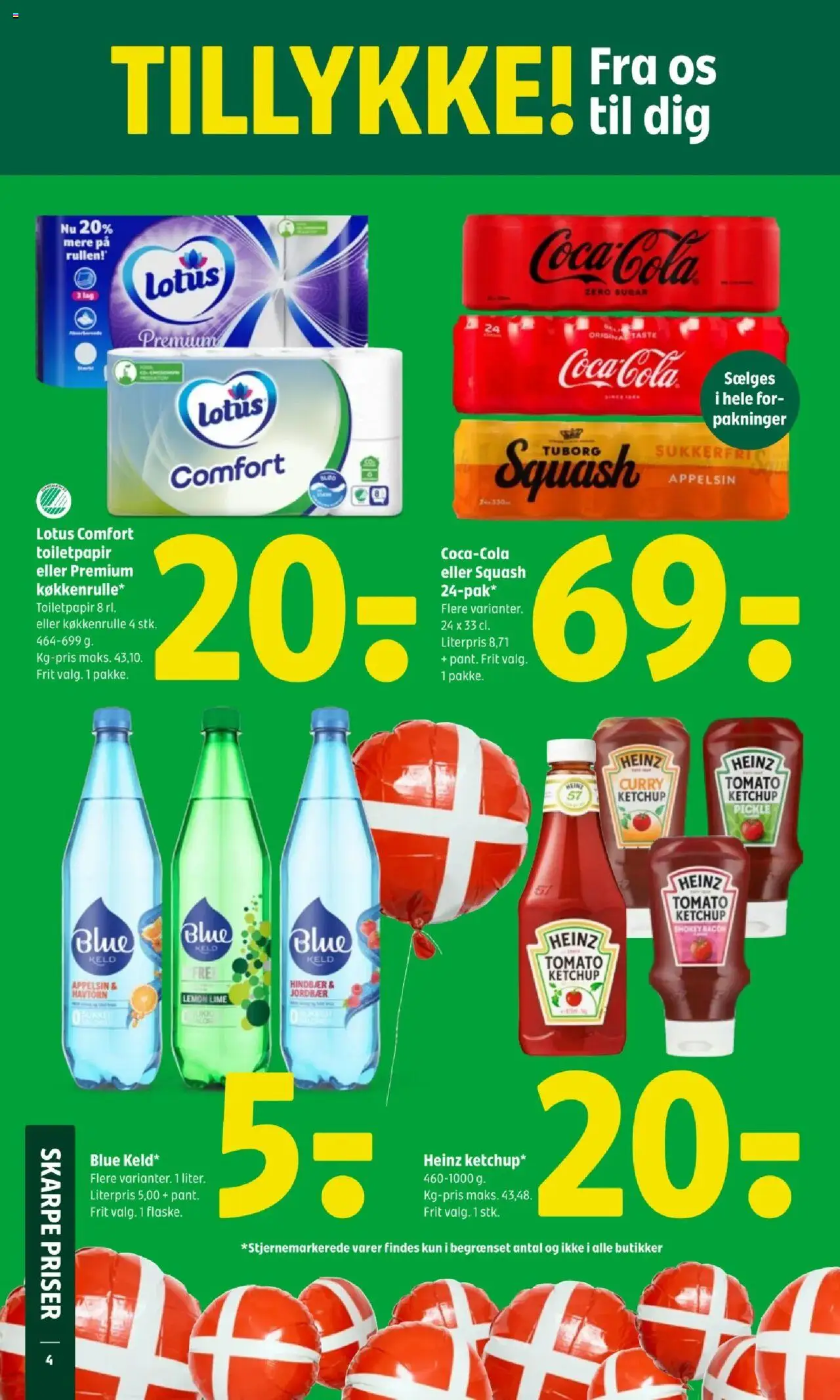 Coop 365 tilbudsavis – gyldig fra 11.09.2025 | Side: 4 | Produkter: Ketchup, Toilet, Hindbær, Bacon
