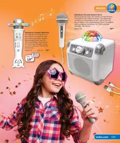 Vedes Das große Buch der Wünsche ab 29.09.2025 gültig | Seite: 103 | Produkte: Mikrofon, Soundsystem, Smartphone, Tablet