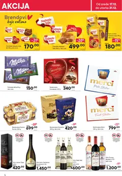 PerSu katalog - pregled PerSu kataloga - važi od 17.12.2025 | Strana: 4 | Proizvode: Keks, Merci, Čokolada, Vino