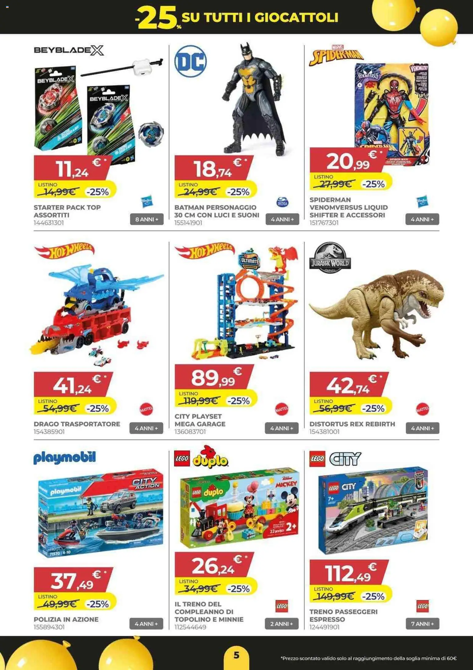 Volantino Toys Center del 24.11.2025 | Pagina: 5 | Prodotti: Top