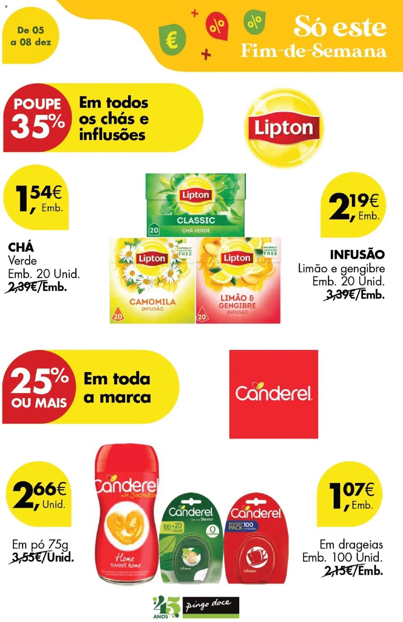 Pingo Doce Poupe este Fim de Semana │ válido de 05.12.2025 | Página: 17 | Produtos: Pó, Stevia, Chás, Chá