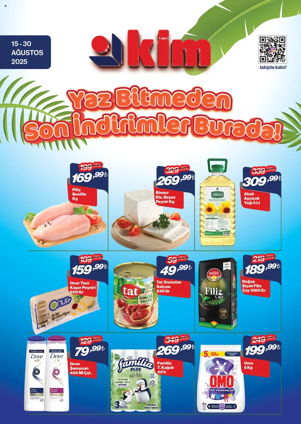 Kim Market Katalog - 15.08.2025 tarihinden itibaren geçerlidir | Sayfa: 1 | Ürünler: Şampuan, Çay, Piliç, Tuvalet kağıdı