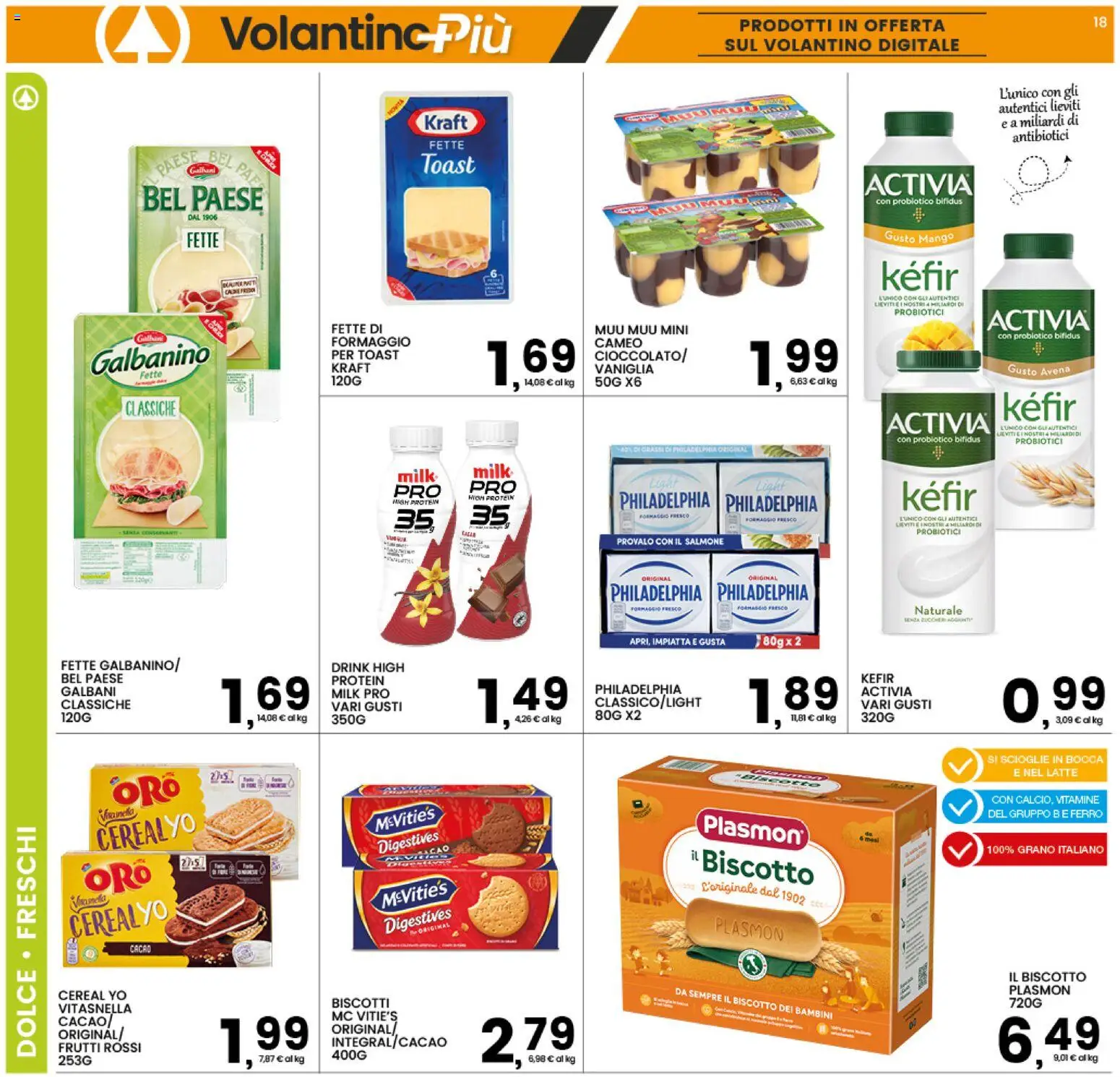 Volantino Interspar del 12.02.2026 | Pagina: 18 | Prodotti: Salmone, Formaggio, Mango, Cacao