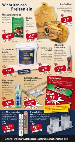 Sonderpreis Baumarkt Prospekt 	 ab 03.01.2026 gültig | Seite: 5 | Produkte: Thermometer, Kamin, Kaminofen