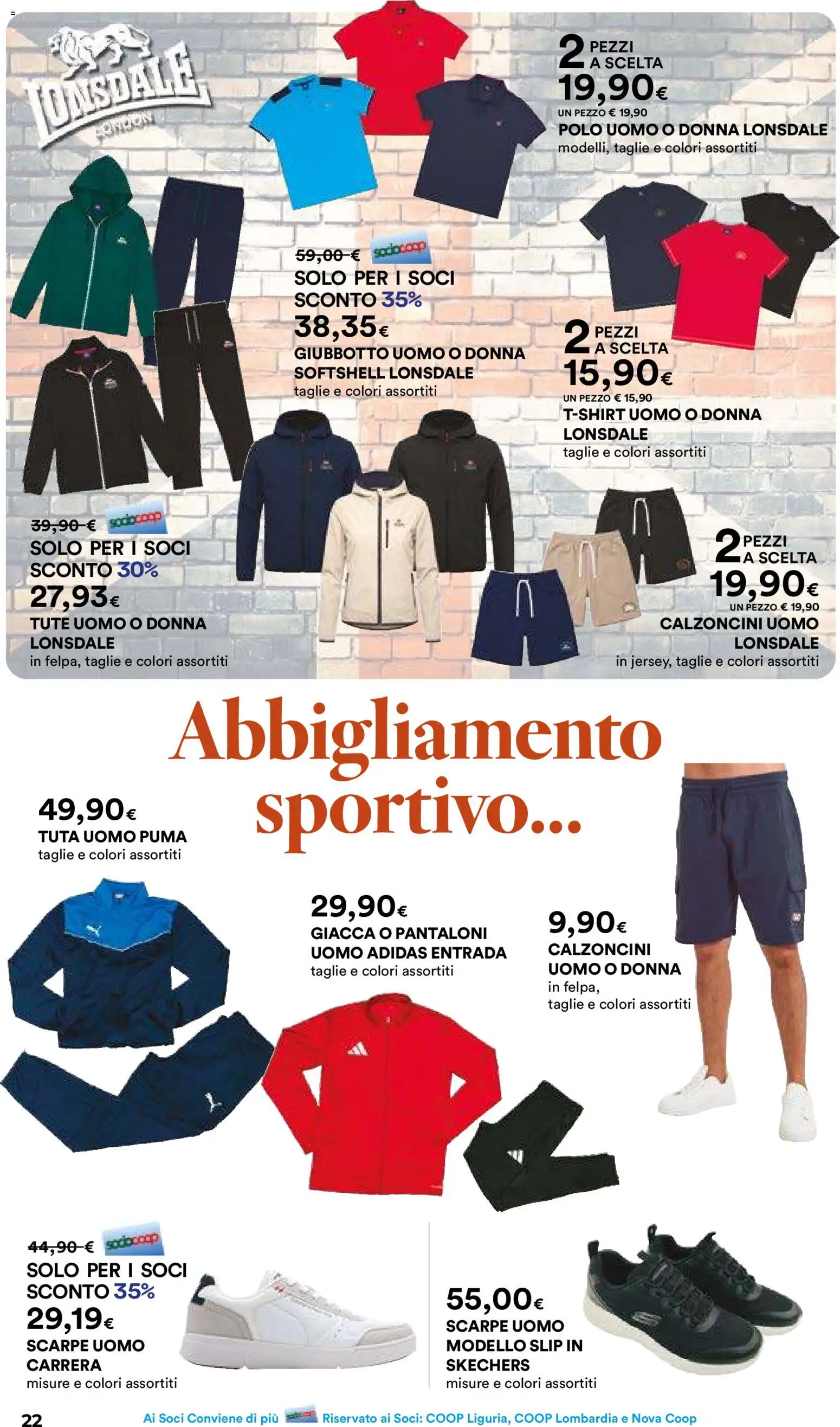 Volantino Ipercoop del 07.04.2026 | Pagina: 22 | Prodotti: Giacca, Slip, Scarpe, Polo