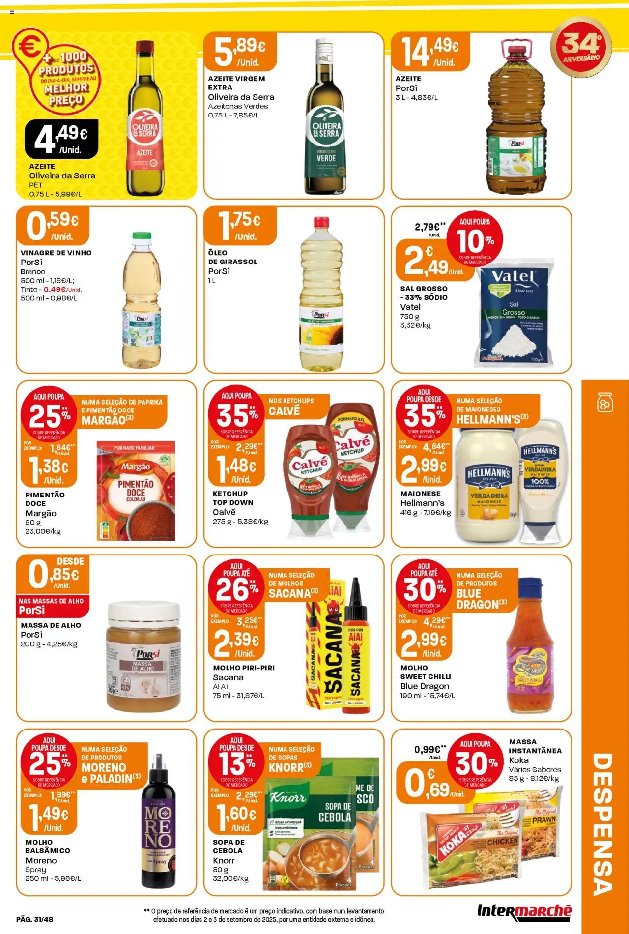 Intermarché folheto │ válido de 16.10.2025 | Página: 31 | Produtos: Knorr, Base, Sal, Sopa