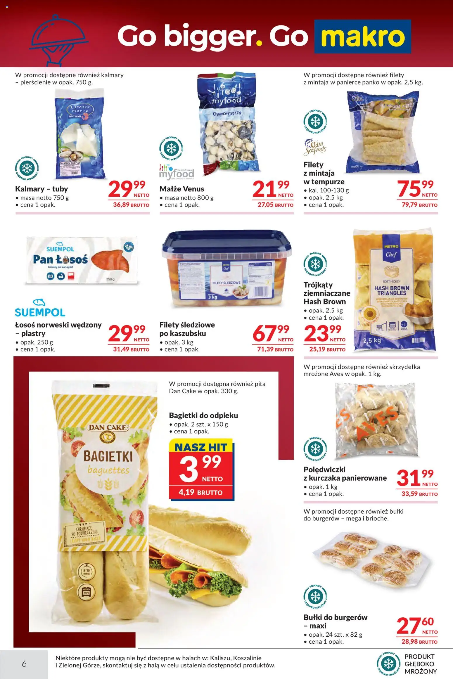 Makro Gazetka - Oferta dla gastronomii od 03.03.2026 | Strona: 6 | Produkty: Łosoś, Łosoś norweski, Owoce, Owoce morza