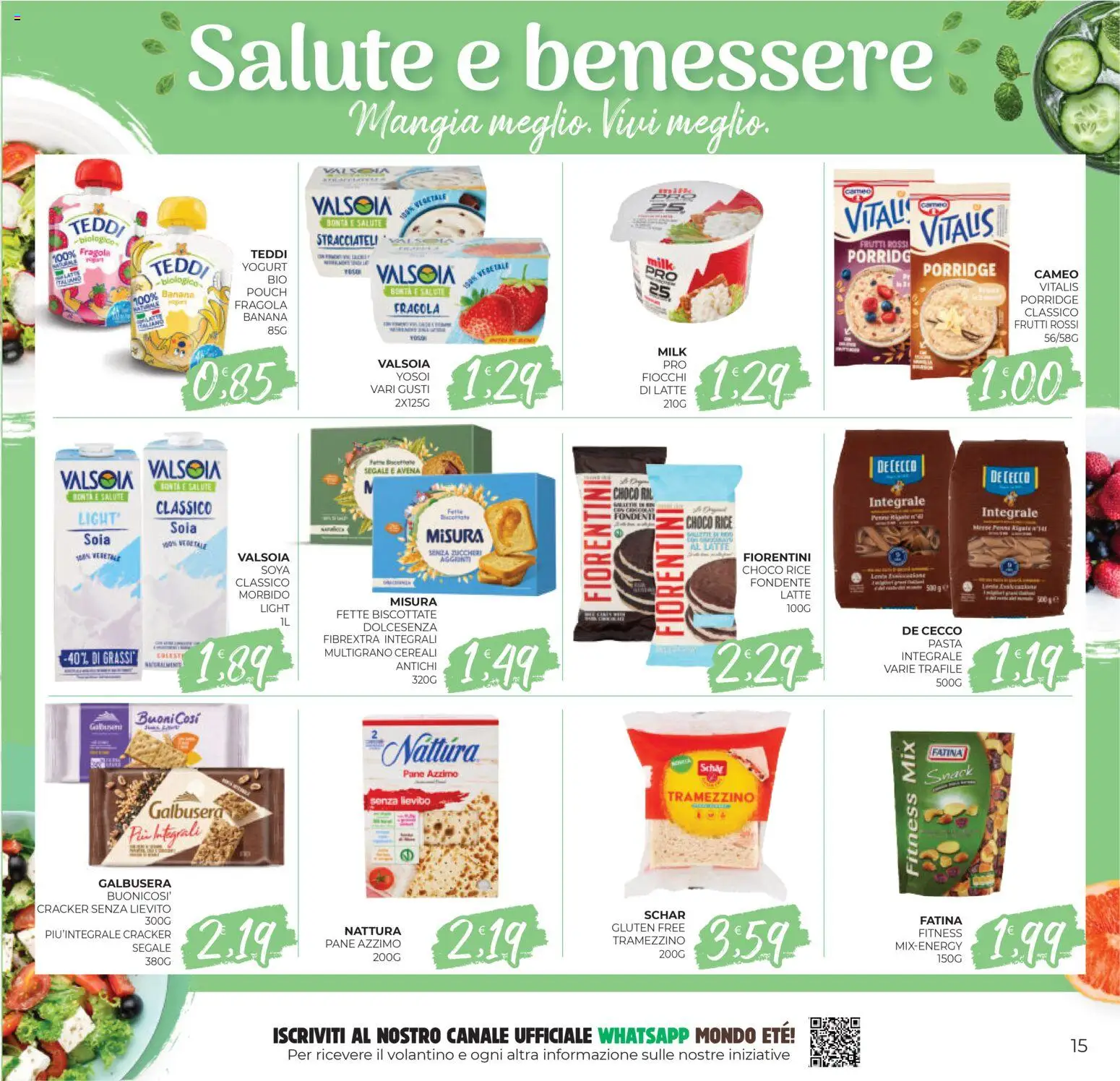 Volantino Eté del 27.02.2026 | Pagina: 15 | Prodotti: Yogurt, Pane, Pasta, Fette biscottate