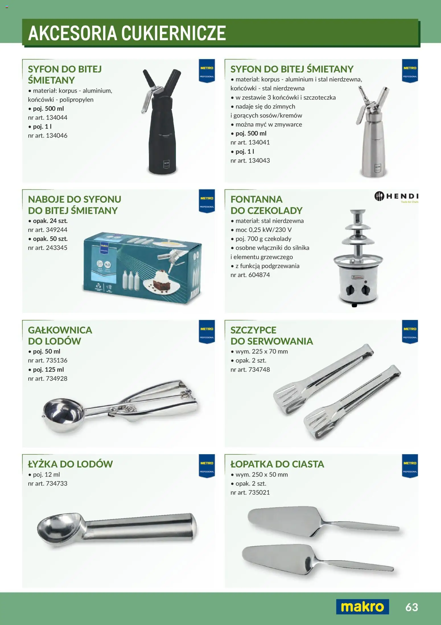 Makro Gazetka - Profesjonalna Gastronomia od 01.02.2026 | Strona: 63 | Produkty: Czekolady