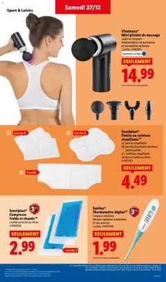 LIDL - Prévisualisation de Vitalmaxx® Mini pistolet de massage, Léger et compact. Augmentation de puissance et maniabilité optimale L'unité. n°487611 valide à partir de 27.12.2025 | Page: 49 | Produits: Ceinture, Patchs chauffants, Thermomètre
