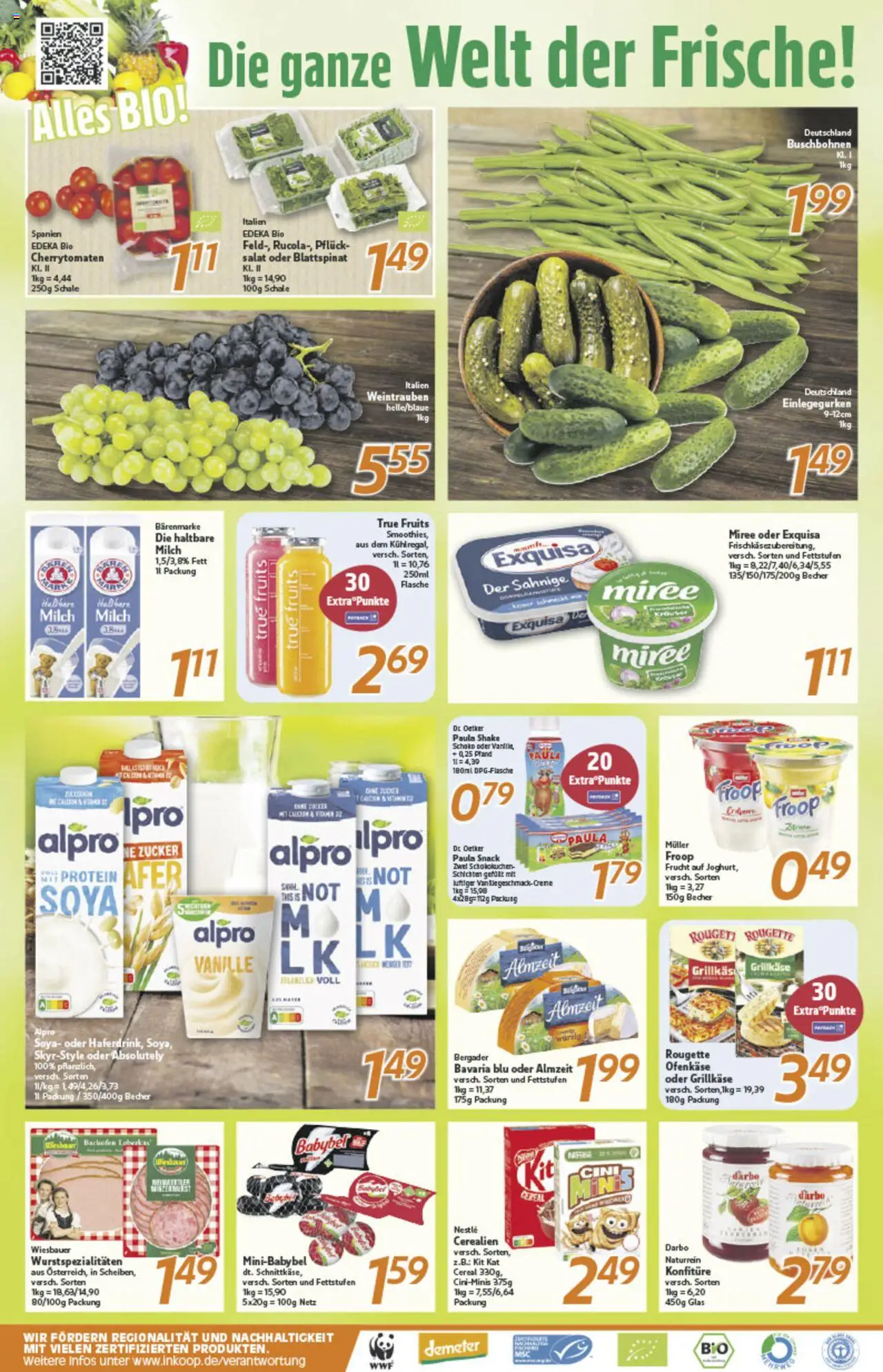 Inkoop Prospekt 	 - gültig ab dem 25.08.2025 | Seite: 2 | Produkte: Froop, Zucker, Weintrauben, Salat