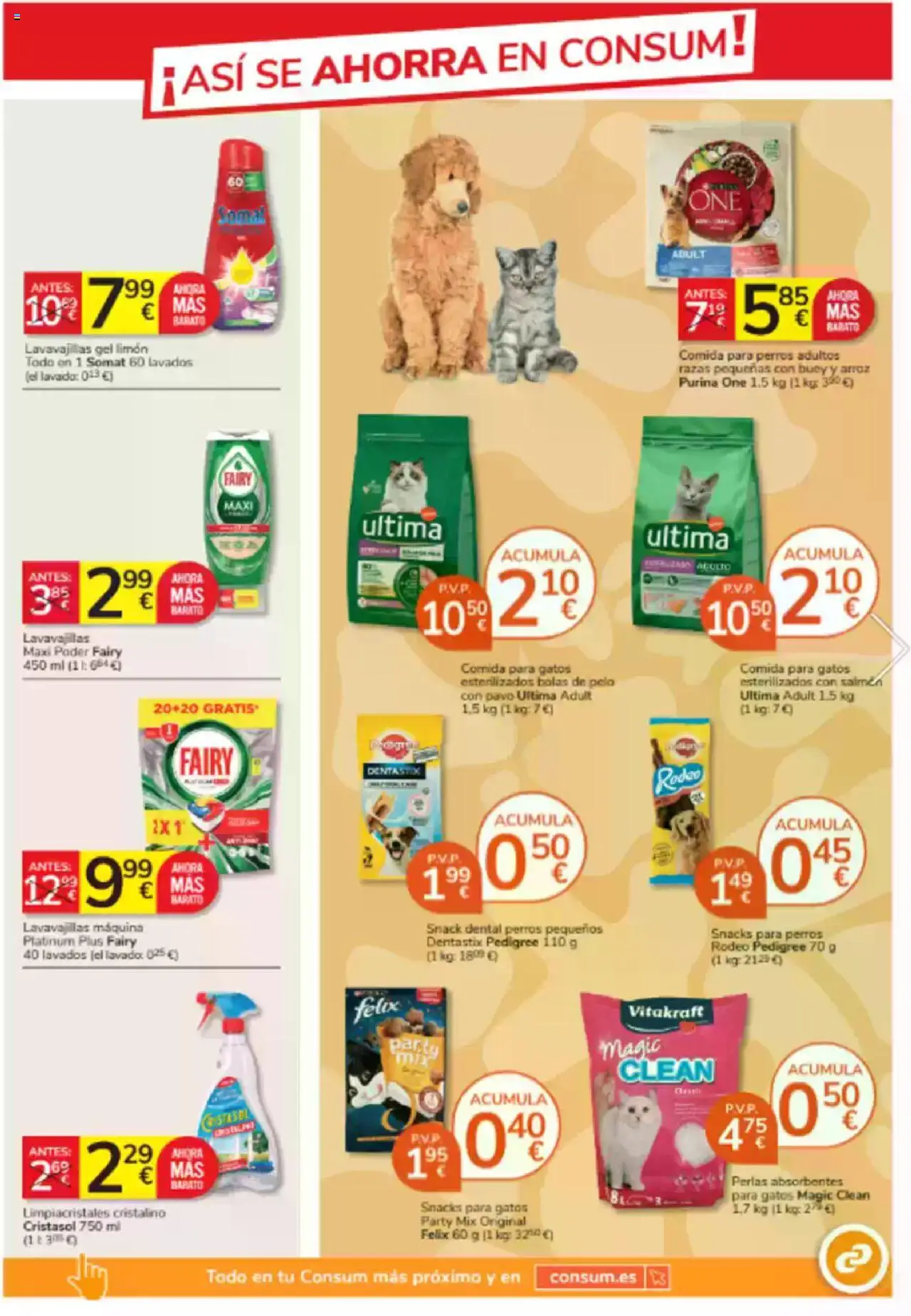 Consum folleto │ válido desde el 26.06.2025 | Página: 23 | Productos: Limpiacristales, Arroz, Lavavajillas