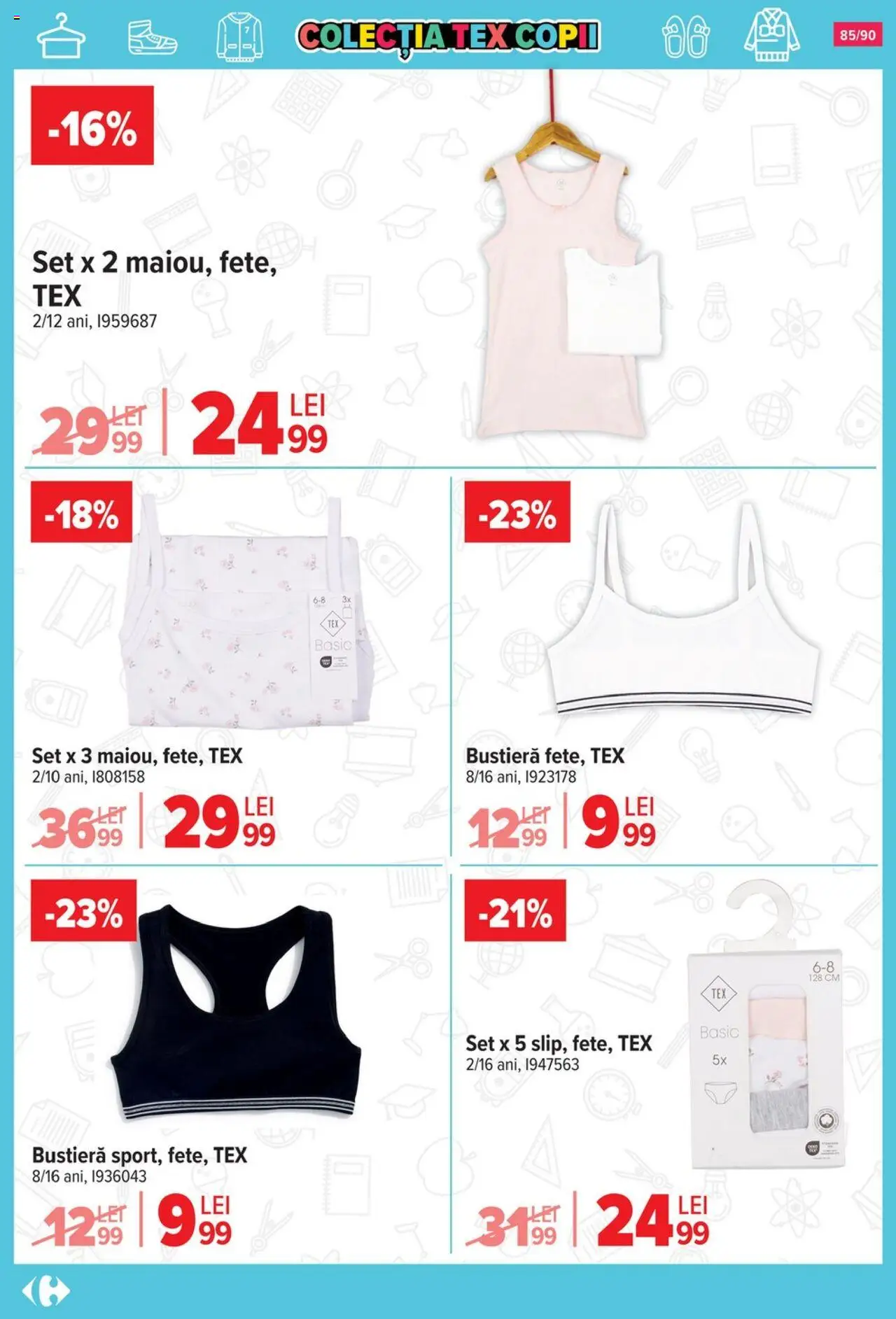 Carrefour catalog - Începe școala – valabil de la 13.08.2025 | Pagină: 86 | Produse: Bustieră