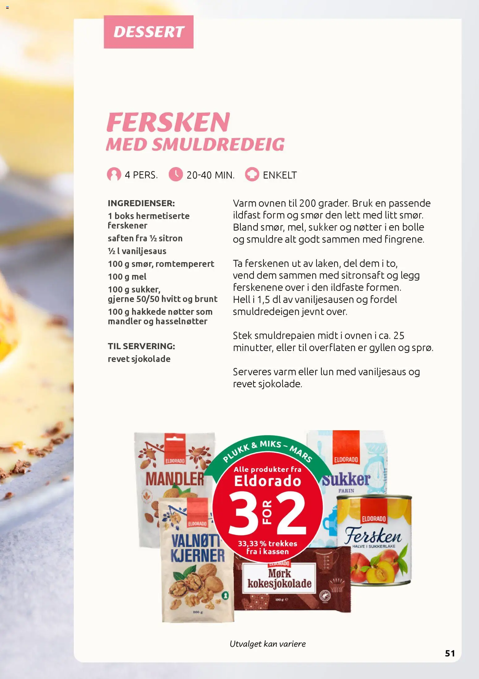 {H1} | Side: 51 | Produkter: Sjokolade, Mel, Strandväska, Sitron