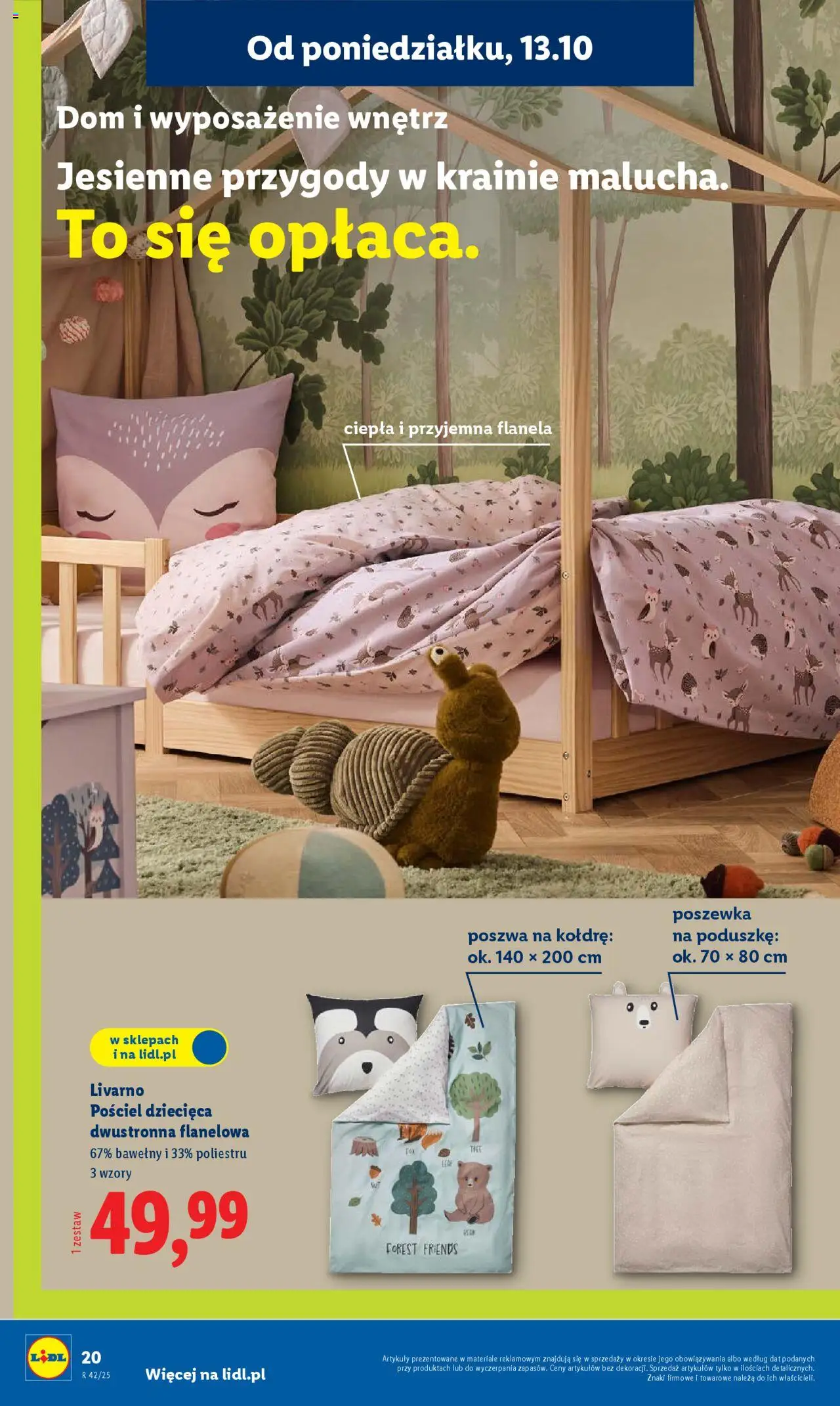 Lidl Katalog od 13.10.2025 | Strona: 20 | Produkty: Pościel