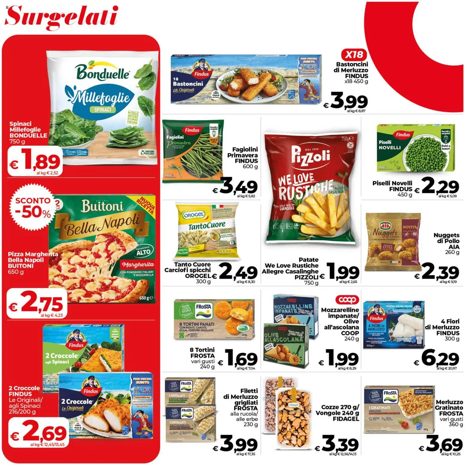 Volantino COOP del 17.04.2026 | Pagina: 10 | Prodotti: Merluzzo, Vongole, Olive, Carciofi