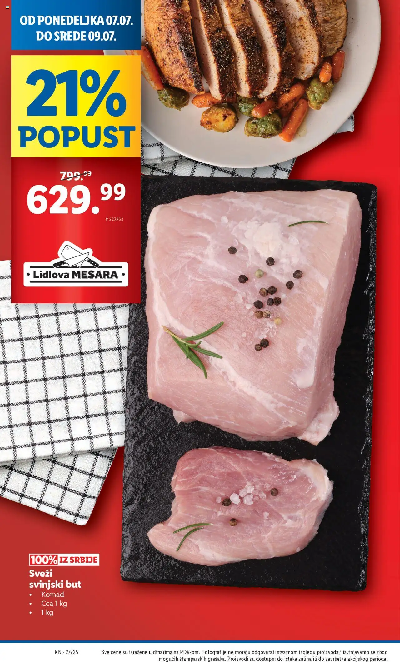 Lidl katalog - važi od 03.07.2025 | Strana: 56 | Proizvode: Svinjski but