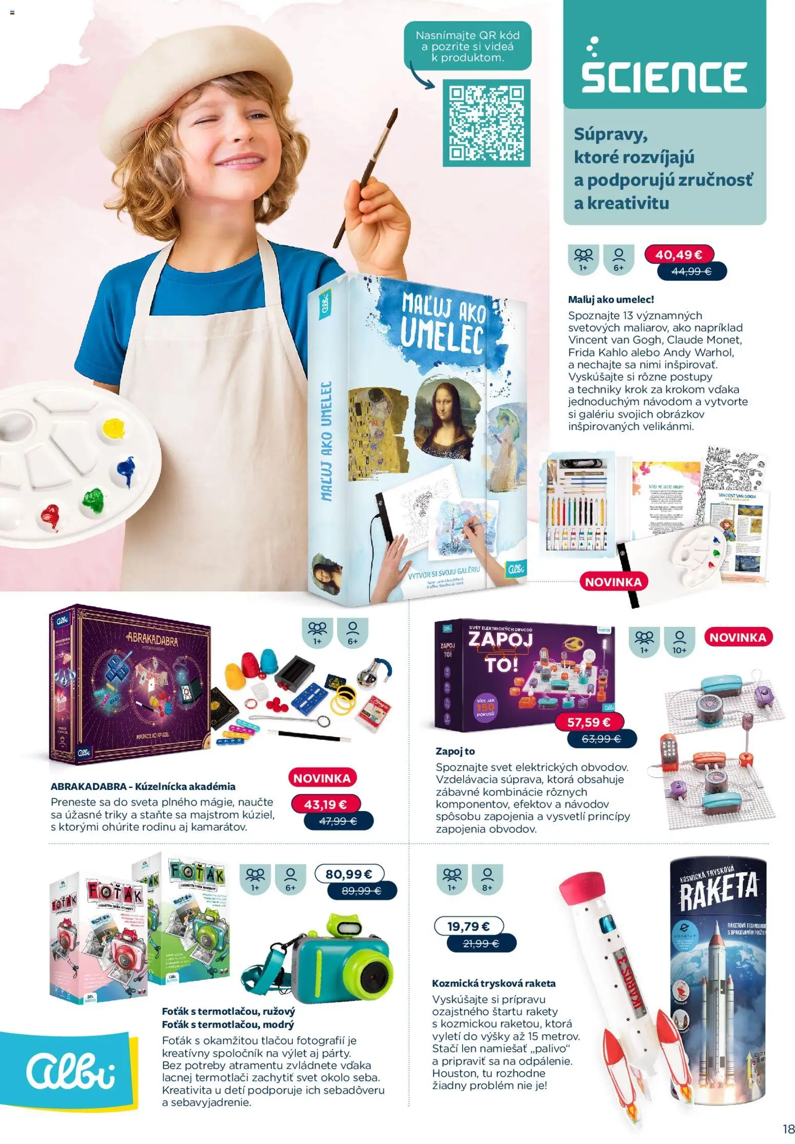 Nové Albi akcie – leták je platný od 02.11.2025 | Strana: 18 | Produkty: Raketa