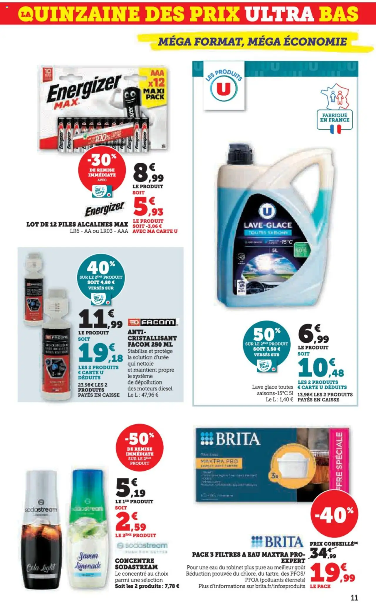  | Page: 11 | Produits: Robinet, Sodastream, Piles