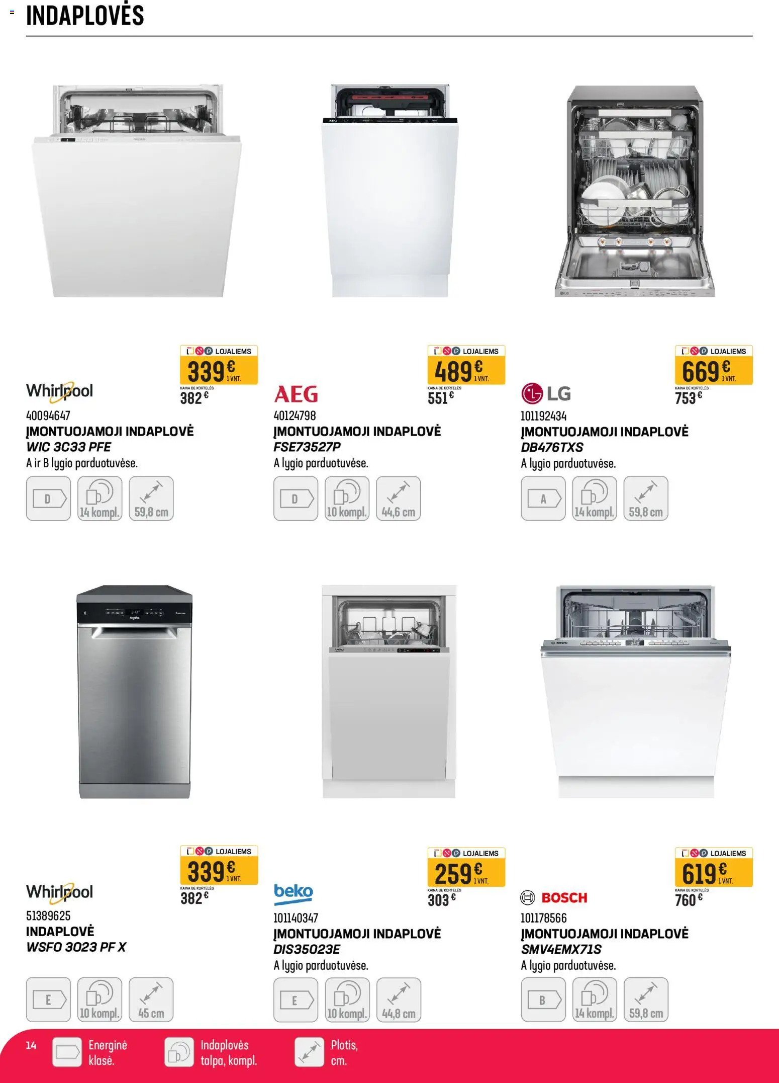 Senukai akcijos nuo 02.04.2026 | Puslapis: 13 | Prekių: Indaplovė