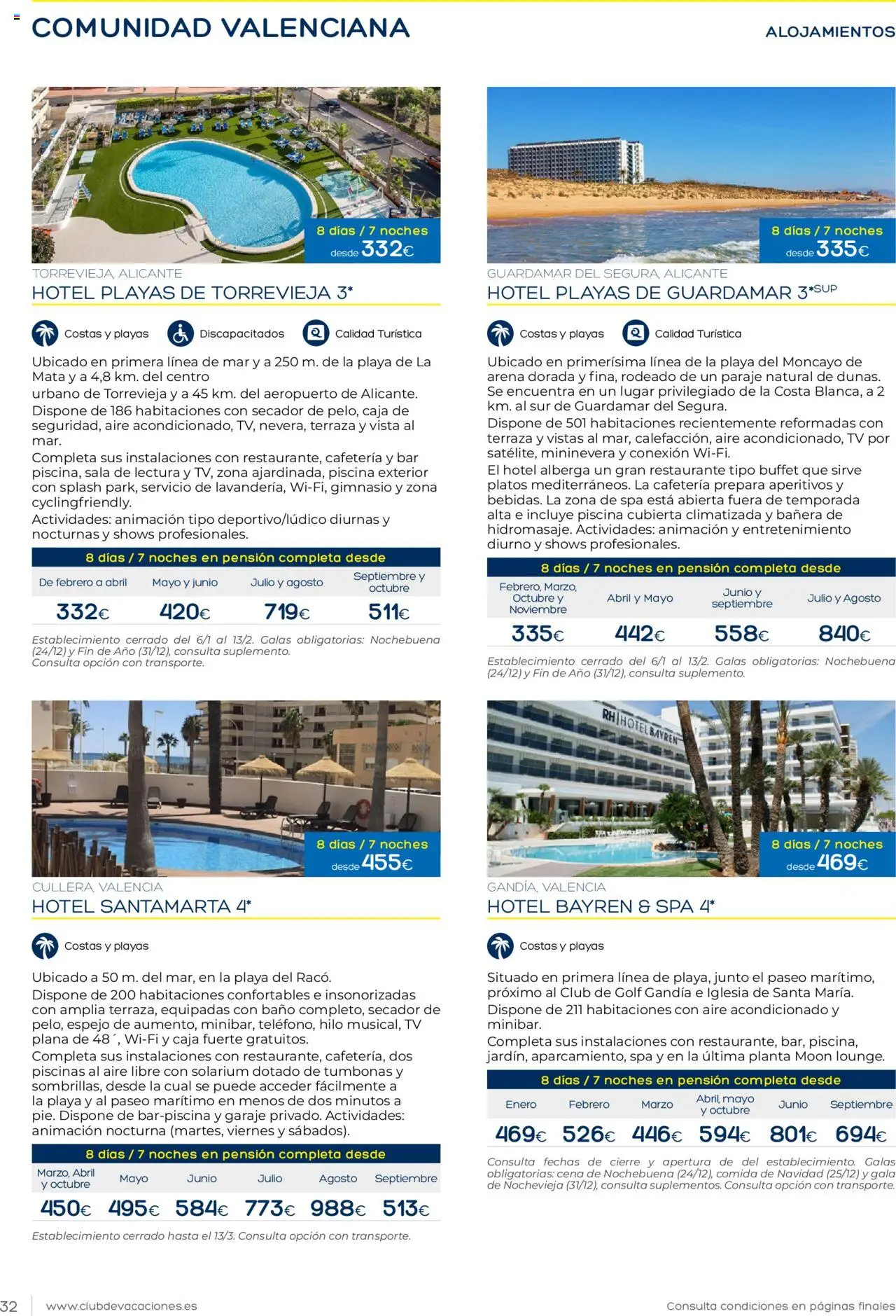 Viajes El Corte Inglés Club de Vacaciones │ válido desde el 01.01.2025 | Página: 32 | Productos: Aire acondicionado, Caja, Baño, Espejo