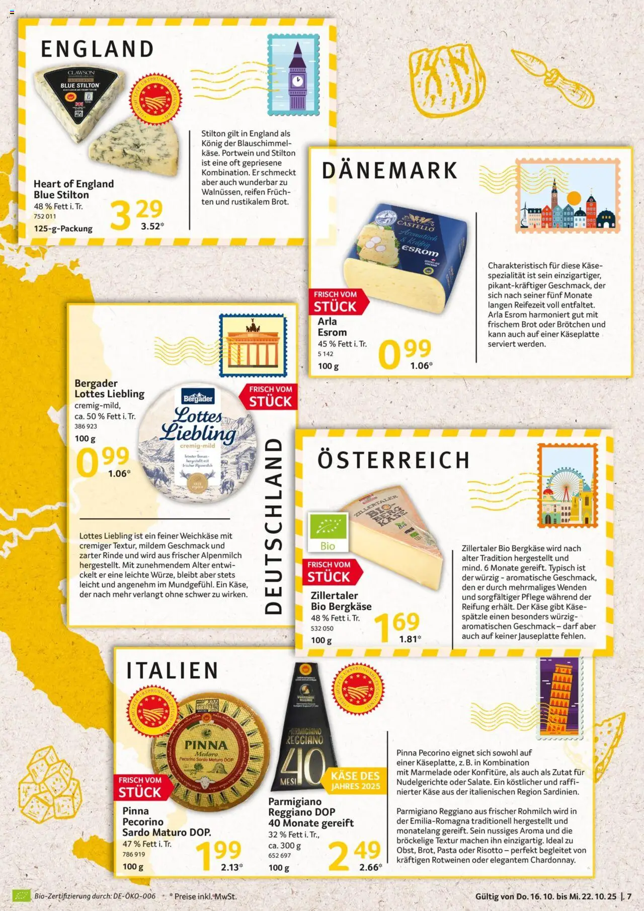 Selgros Prospekt 	 – gültig ab 16.10.2025 | Seite: 7 | Produkte: Käse, Pasta, Brot