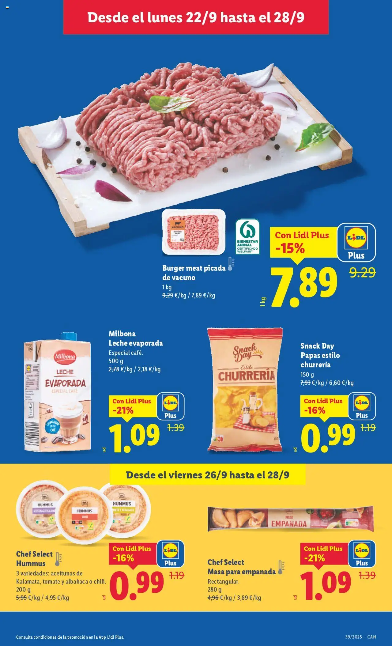 Lidl - Canarias │ válido desde el 22.09.2025 | Página: 19 | Productos: Leche, Café