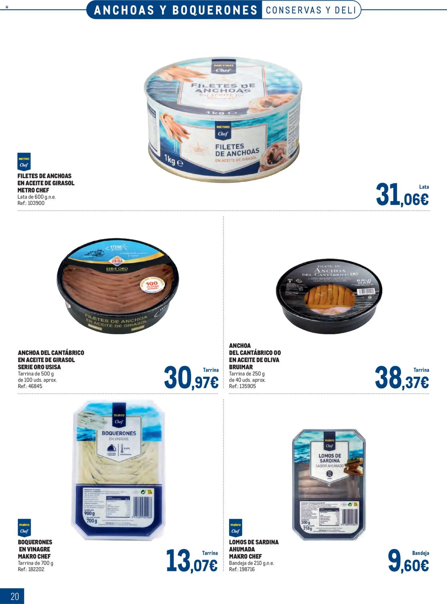 Makro Especial Pescados Levante 3 │ válido desde el 06.04.2026 | Página: 20 | Productos: Aceite, Aceite de oliva, Aceite de girasol, Bandeja