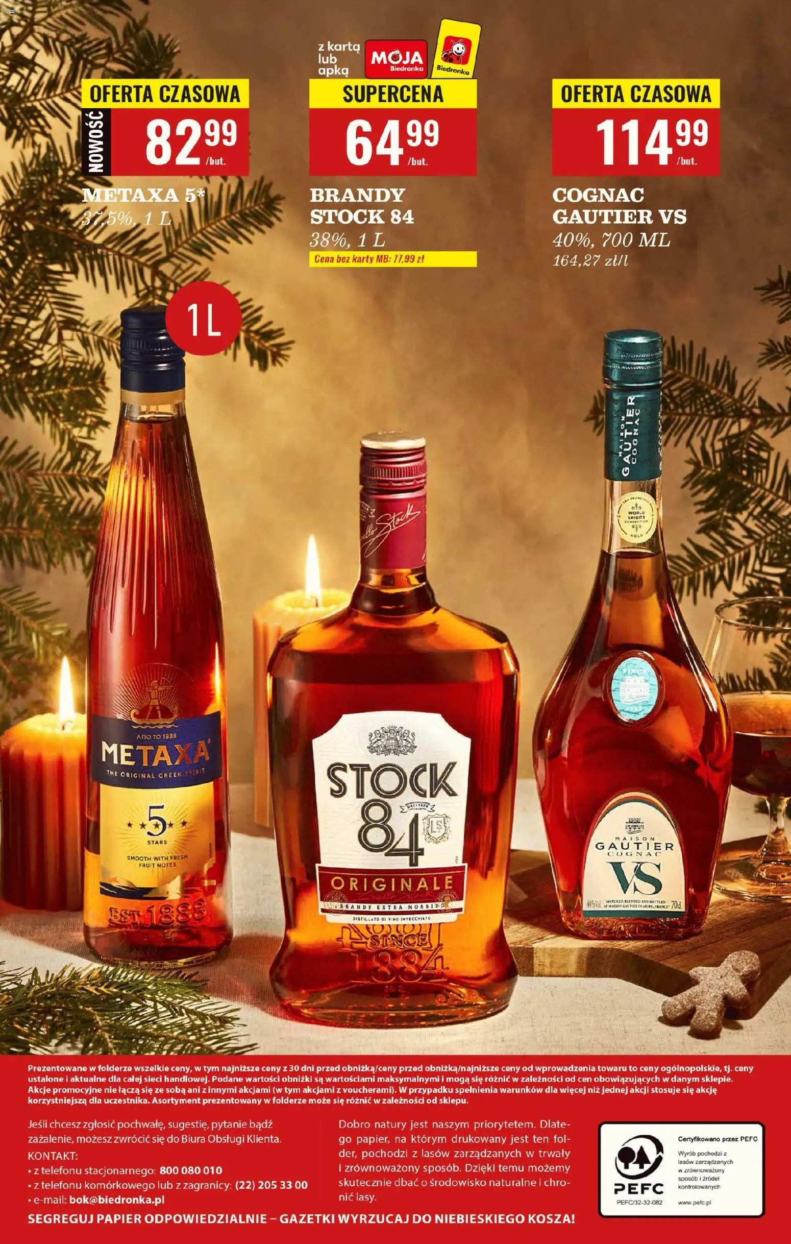 Biedronka gazetka - Czas na toast od 17.11.2025 | Strona: 36 | Produkty: Karta, Metaxa