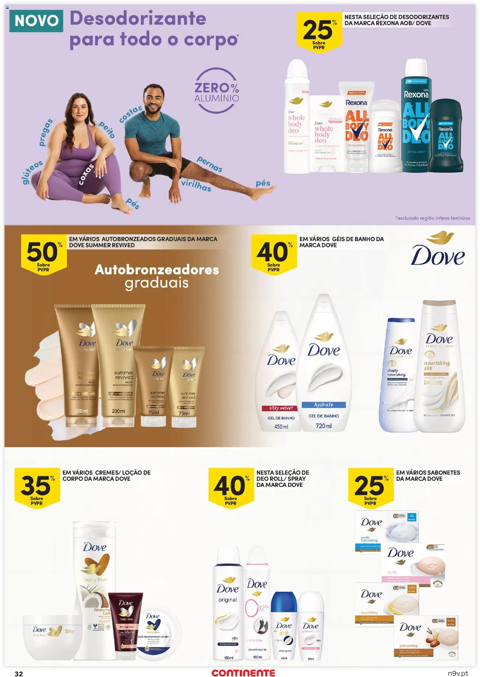 Continente - Açores │ válido de 13.11.2025 | Página: 32 | Produtos: Gel de banho, Desodorizante, Sabonete, Banho