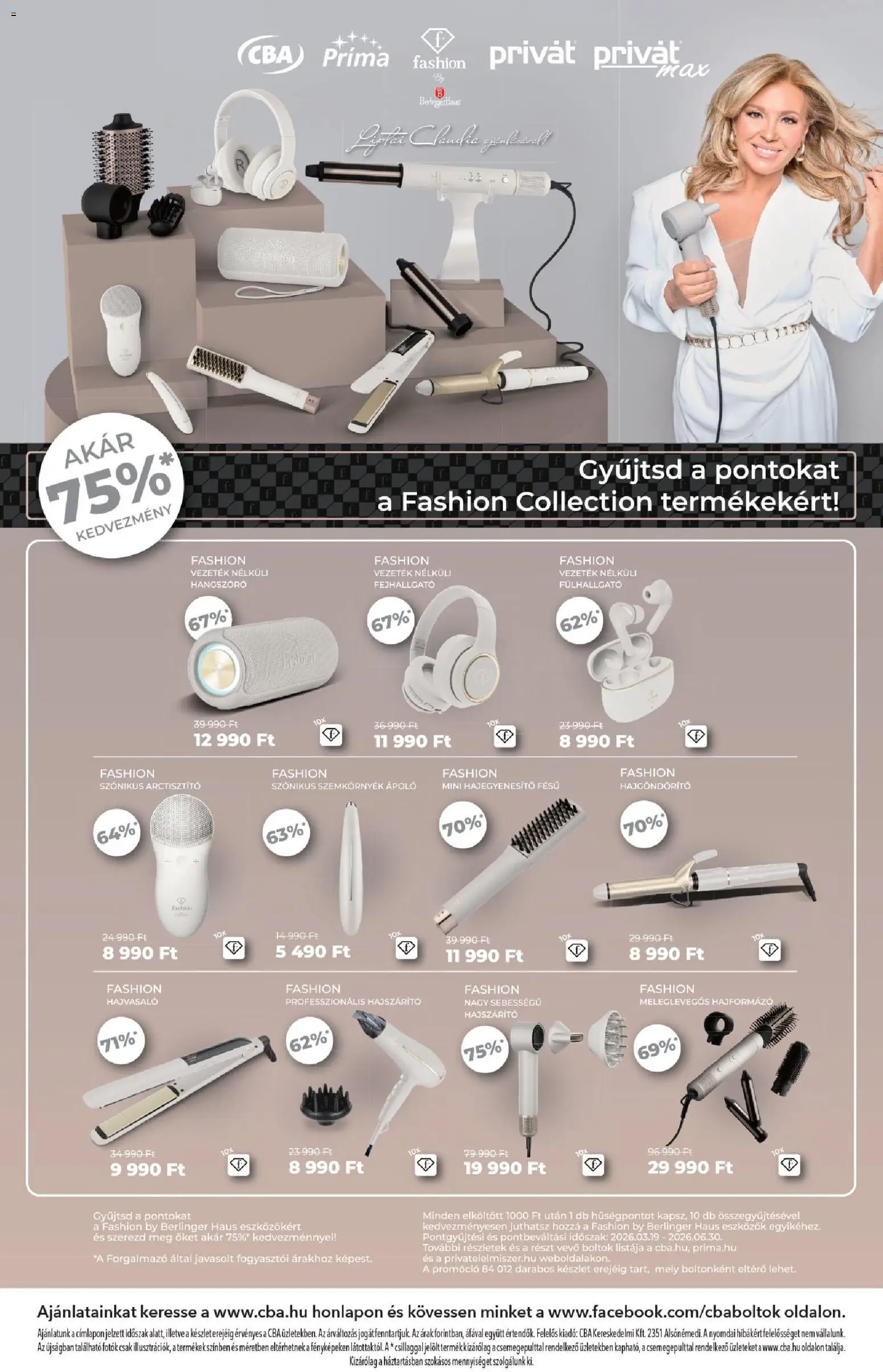 CBA akciós ujság - amely érvényes a következő dátumtól: 19.03.2026 | Oldal: 12 | Termékek: Fejhallgató, Hajformázó, Hajvasaló, Hajszárító