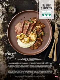 Meny - Spisetid gyldig fra 01.02.2026 | Side: 27 | Produkter: Smør, Hvidløg, Entrecote, Blomkål