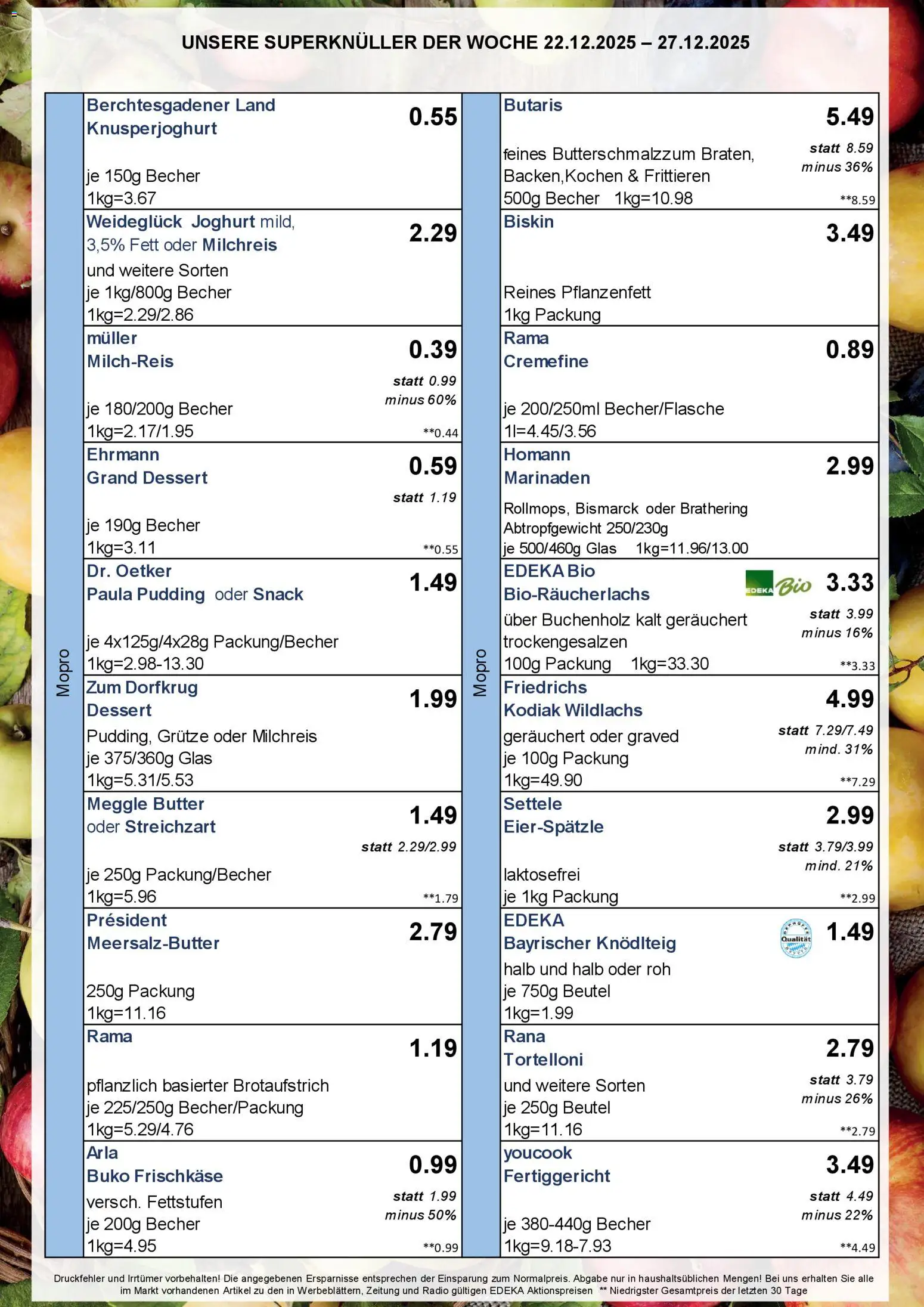 Simmel - Bayern – gültig ab 22.12.2025 | Seite: 6 | Produkte: Youcook, Joghurt, Meggle butter, Frischkase