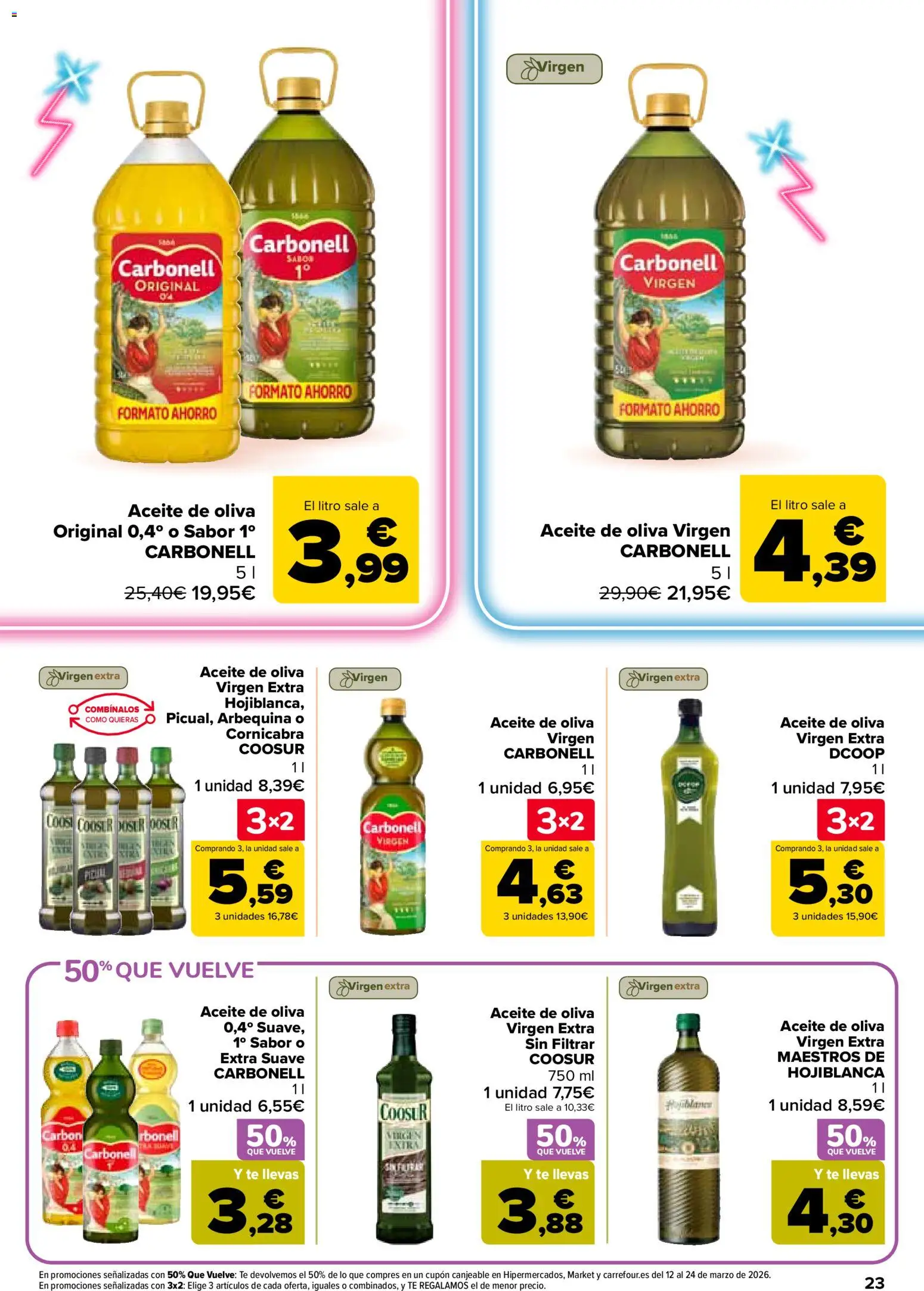 Carrefour folleto │ válido desde el 25.02.2026 | Página: 25 | Productos: Aceite, Té, Aceite de oliva, Aceite de oliva virgen extra