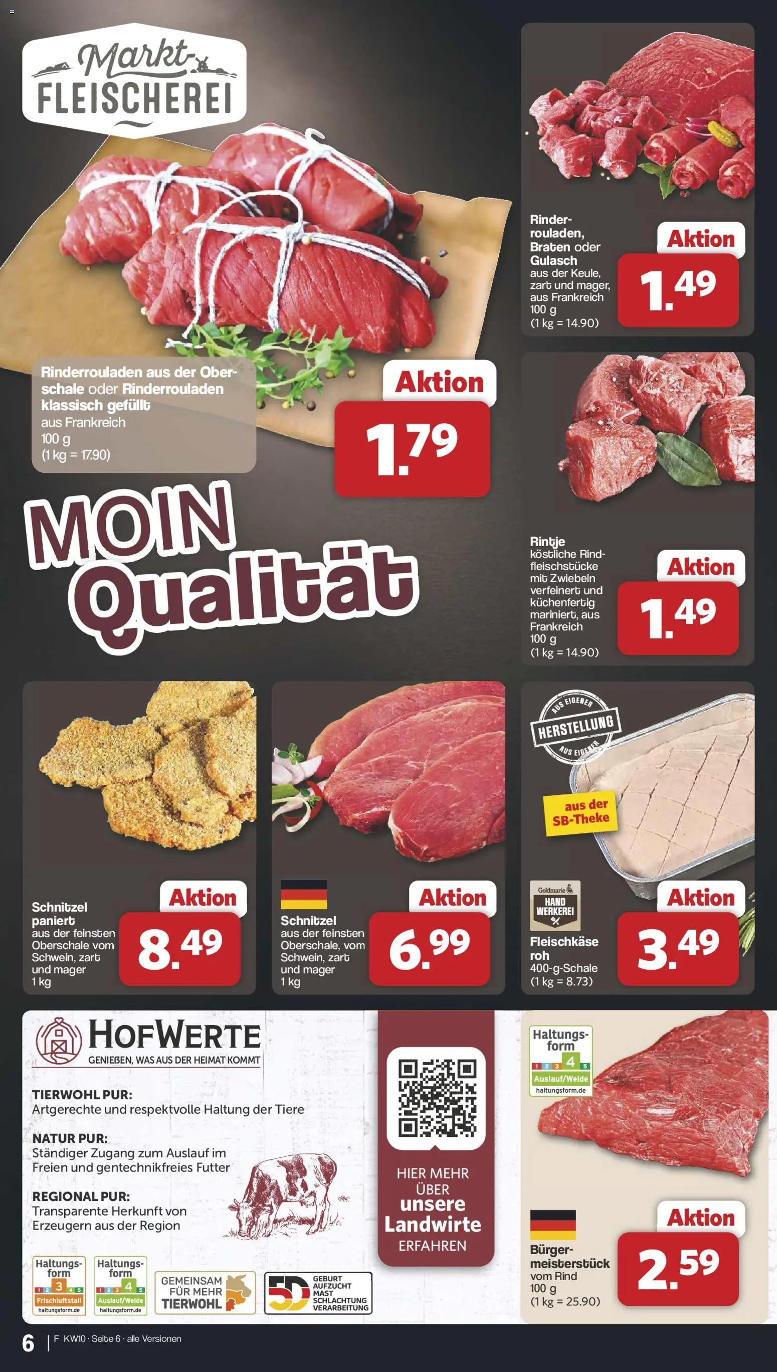 Famila Nordwest Prospekt 	 – gültig ab 02.03.2026 | Seite: 6 | Produkte: Rinderrouladen, Schnitzel, Zwiebeln, Gulasch