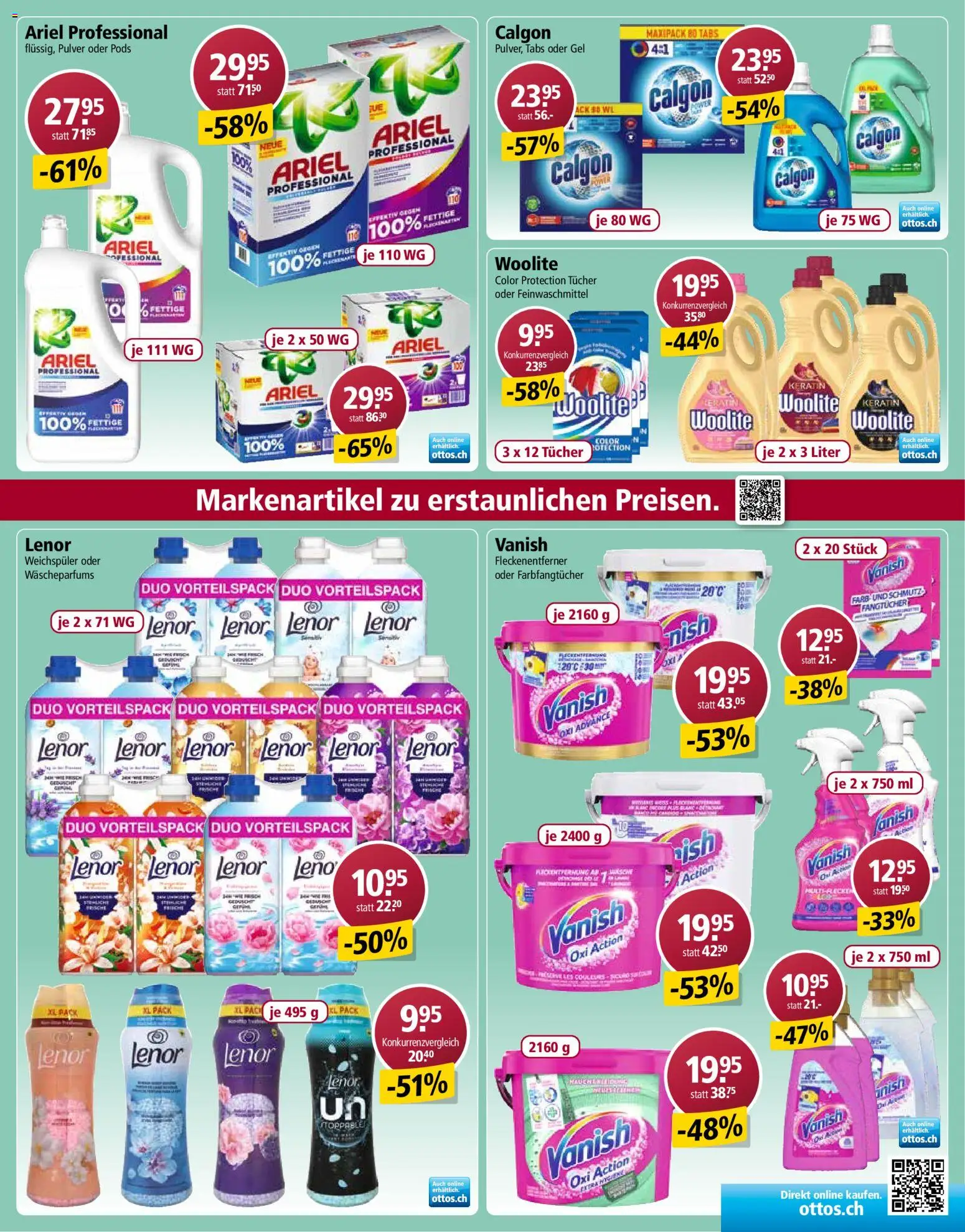 Otto's aktionen Marken Spezial – gültig ab 20.04.2026 | Seite: 11 | Produkte: Pulver, Weichspüler, Fleckenentferner