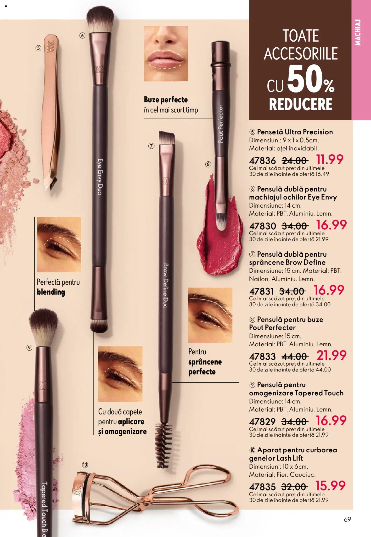 Noul catalog Oriflame – valabil de la 27.05.2026 | Pagină: 69 | Produse: Pensetă, Machiaj