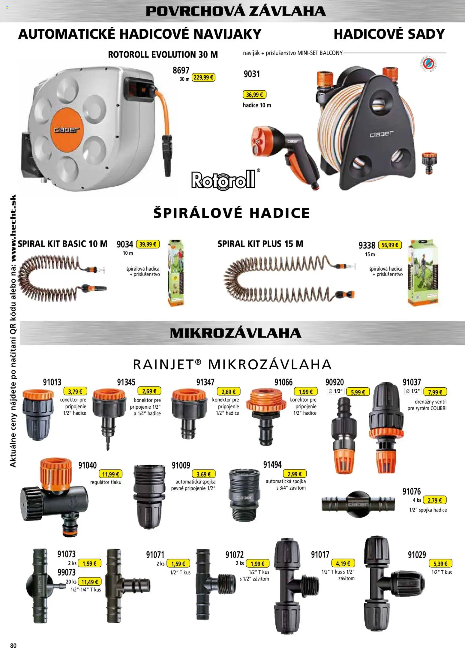 Nové Hecht akcie – leták je platný od 30.10.2025 | Strana: 80 | Produkty: Ventil, Konektor