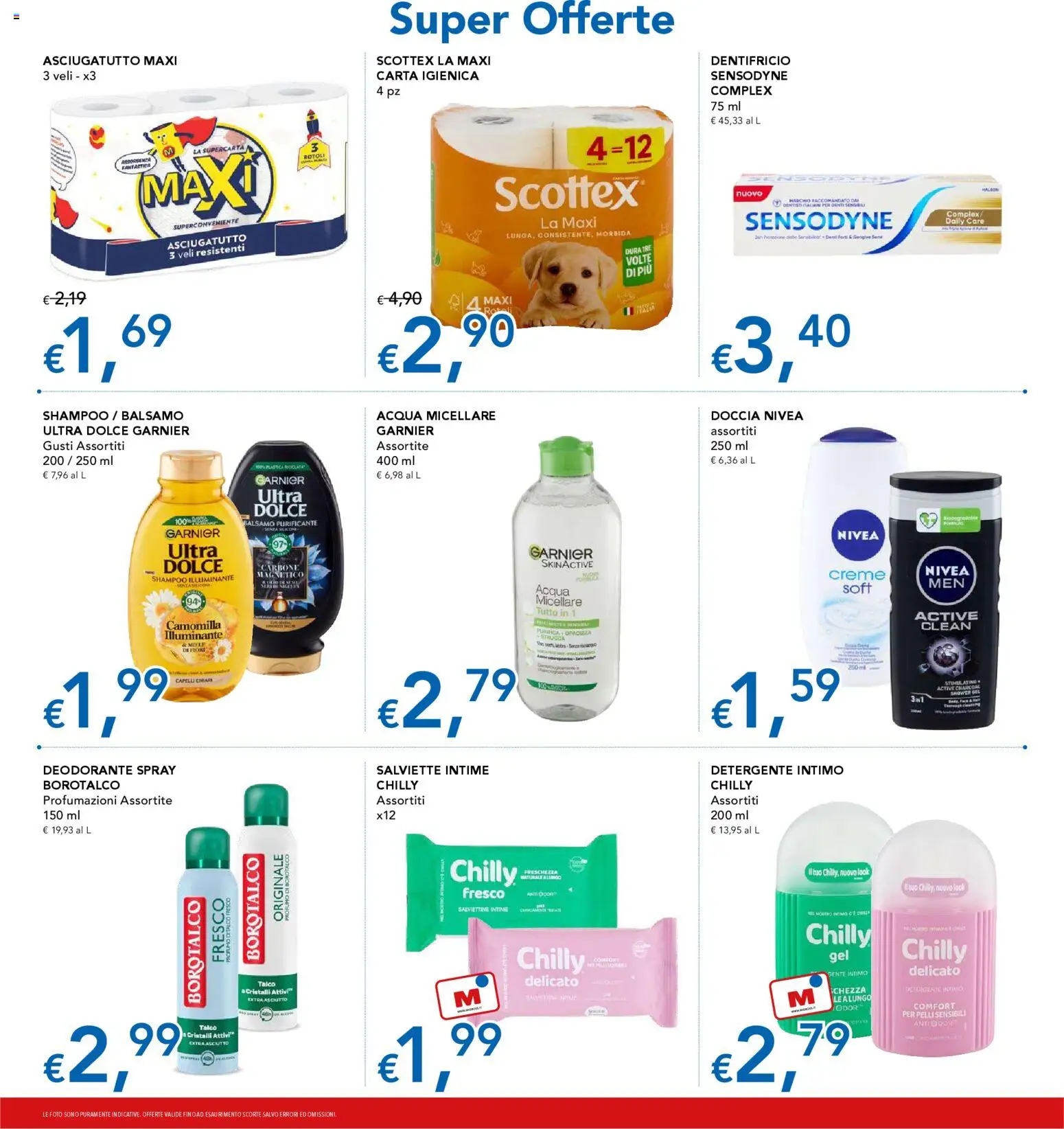 Volantino Migross del 29.01.2026 | Pagina: 14 | Prodotti: Carta igienica, Deodorante, Dentifricio, Detergente intimo