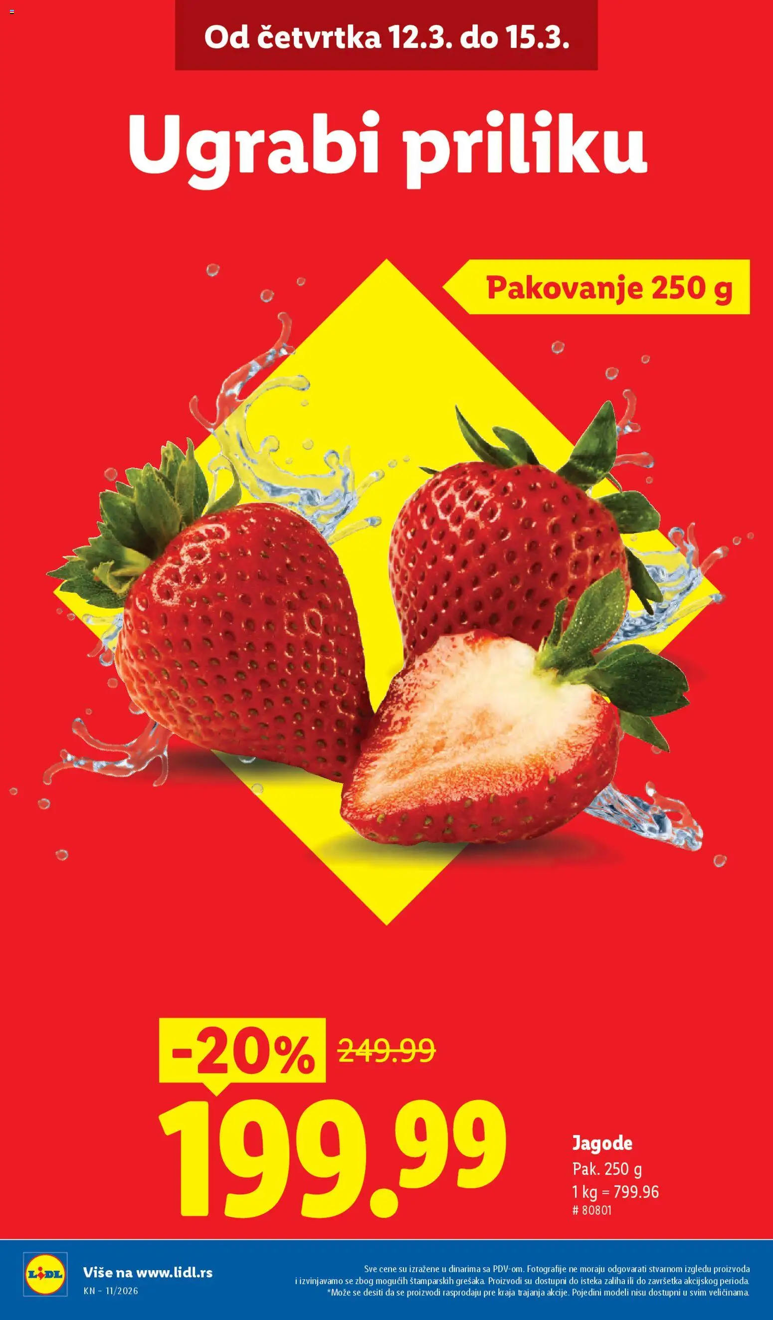 Lidl katalog - važi od 12.03.2026 | Strana: 2 | Proizvode: Jagode, Pakovanje