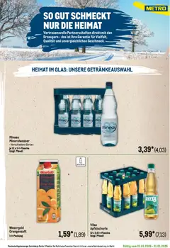 Metro  Regionaler Flyer ab 01.01.2026 gültig | Seite: 13 | Produkte: Orangensaft, Mineralwasser