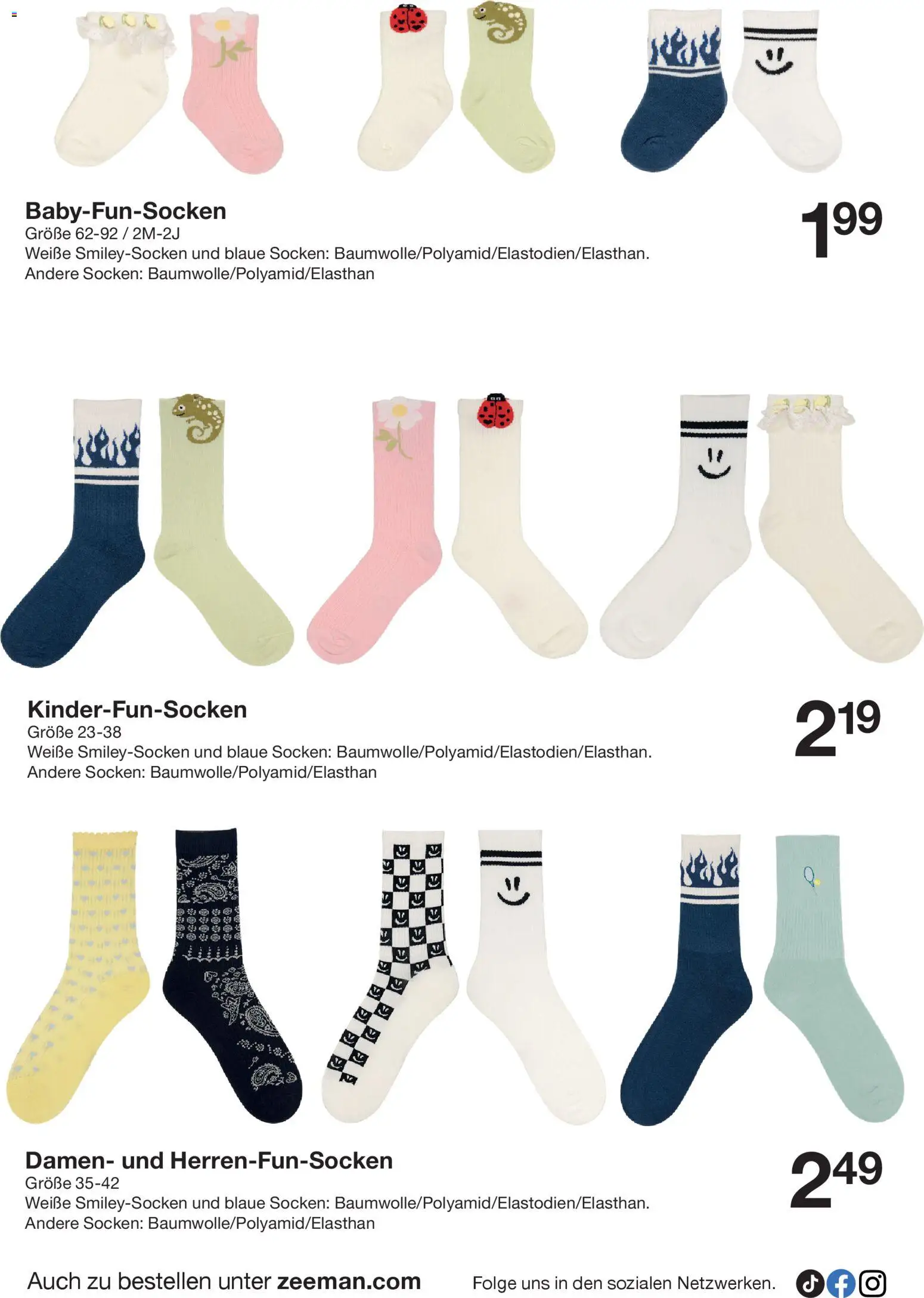 Zeeman Prospekt 	 – gültig ab 10.01.2026 | Seite: 18 | Produkte: Socken