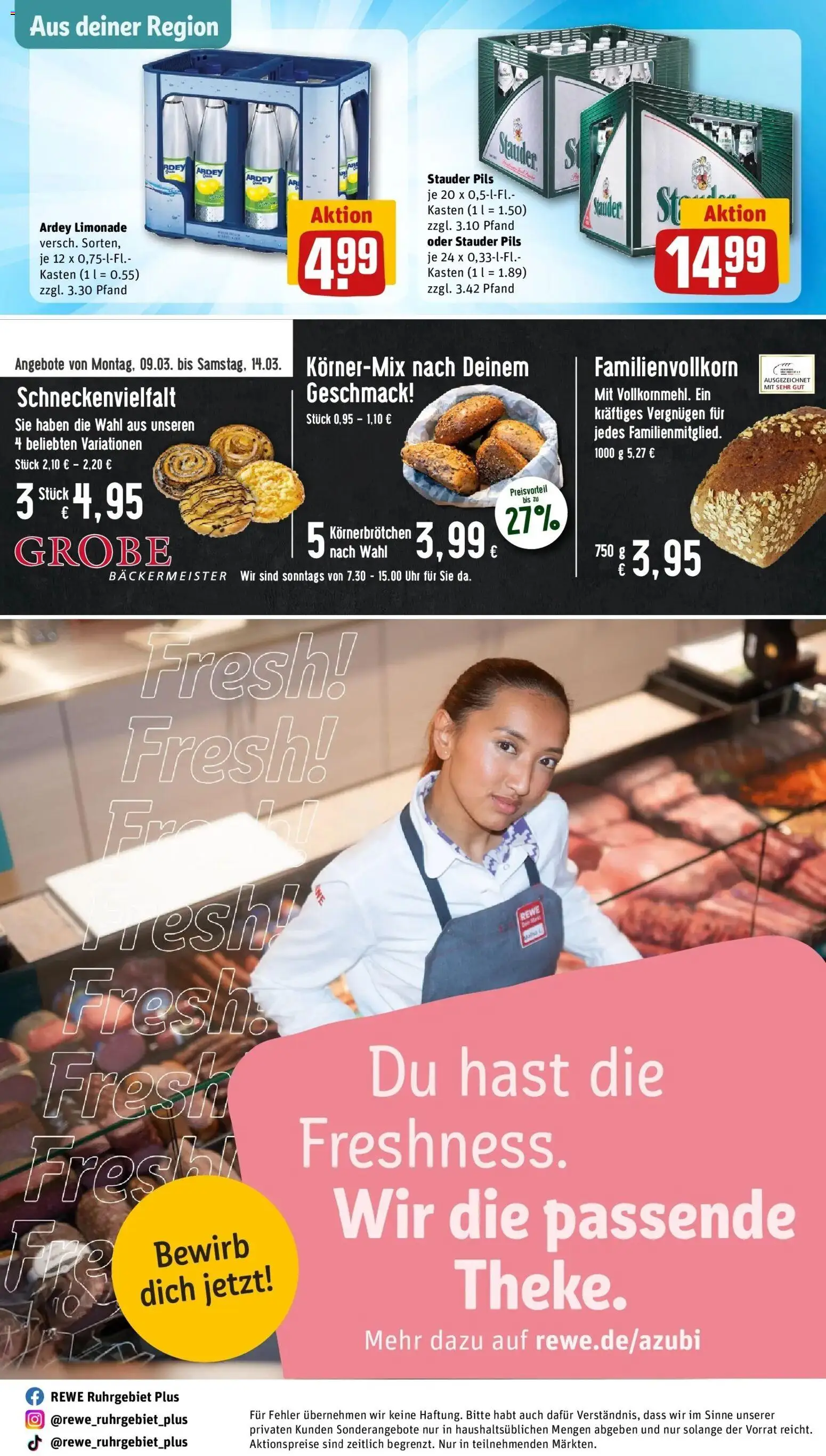 Rewe Prospekt Kamen	 – gültig ab 08.03.2026 | Seite: 31 | Produkte: Pils, Limonade, Uhr